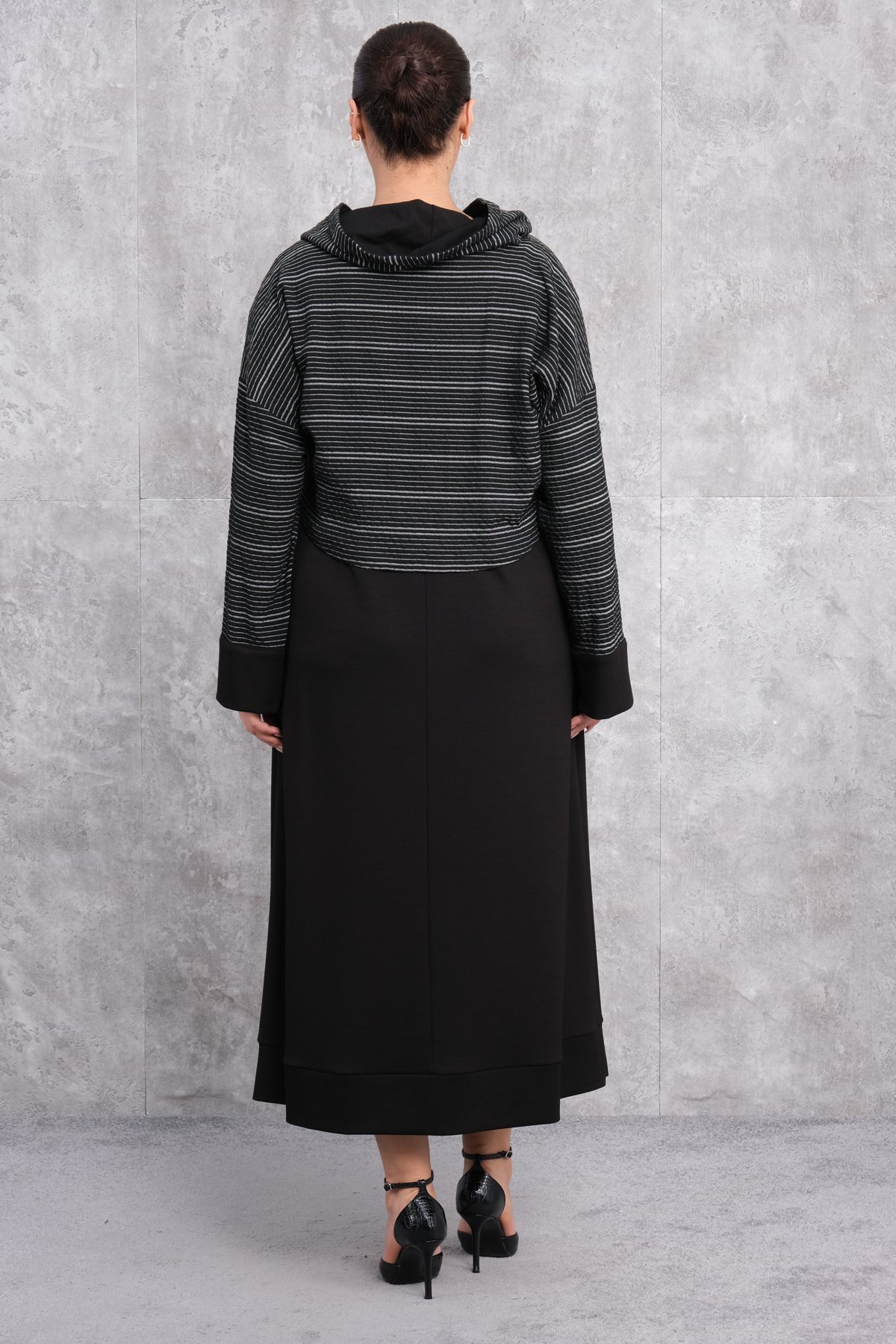 Büyük Beden Elbise-Siyah