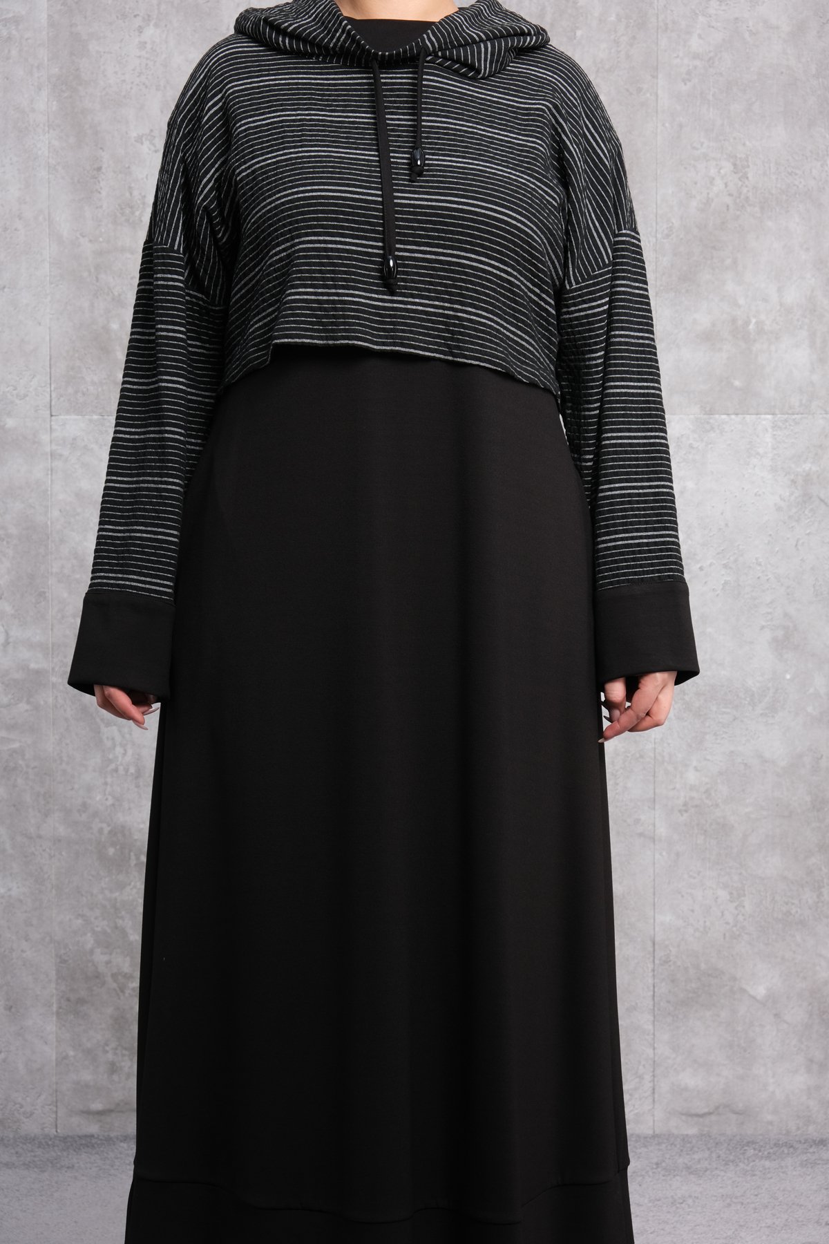 Büyük Beden Elbise-Siyah