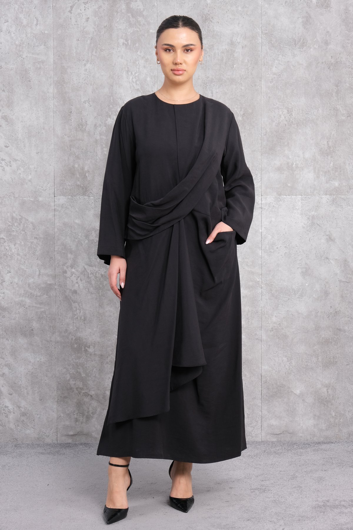 Plus Size Dress-Black