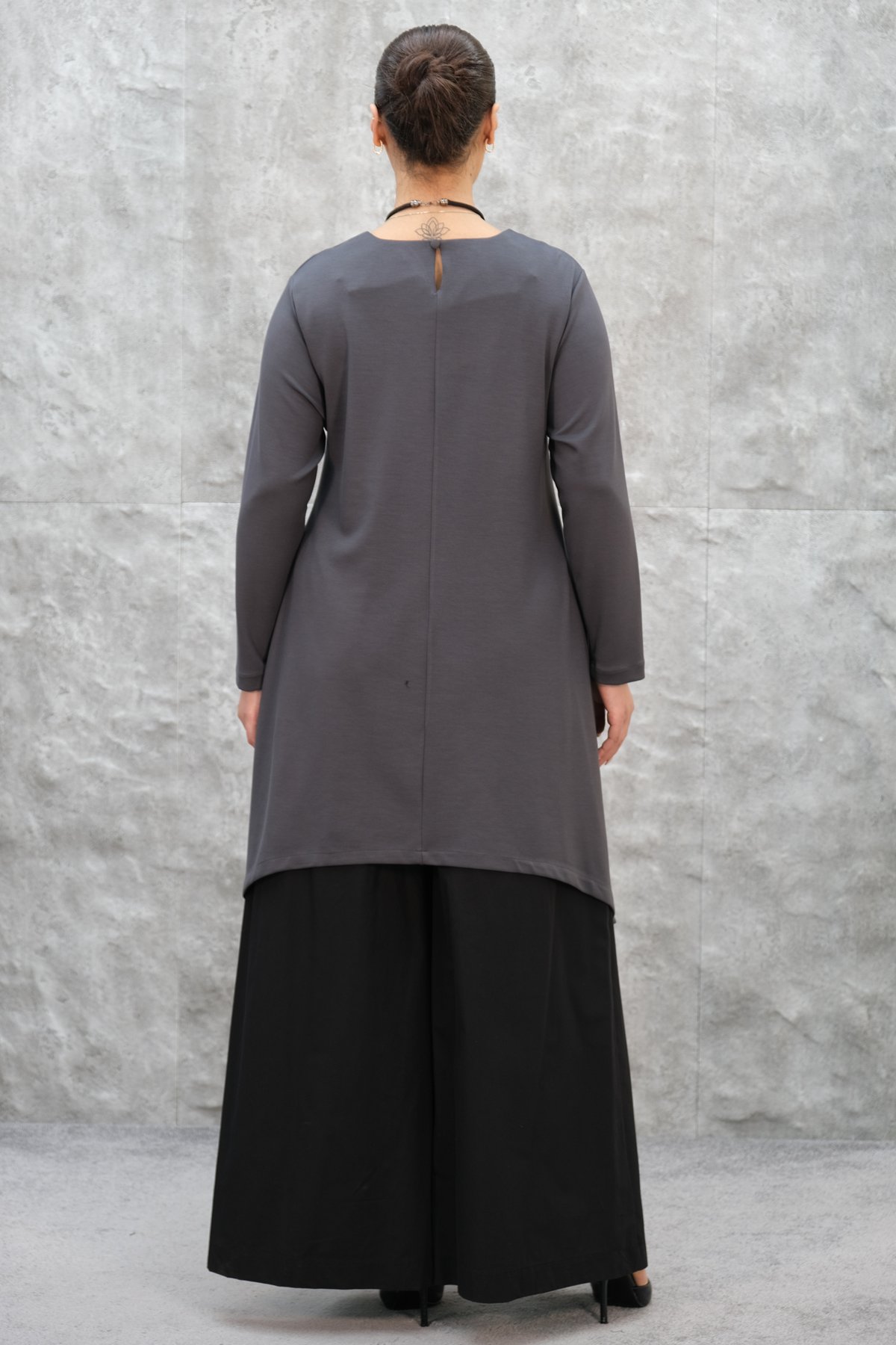 Plus Size Tunic-Grey