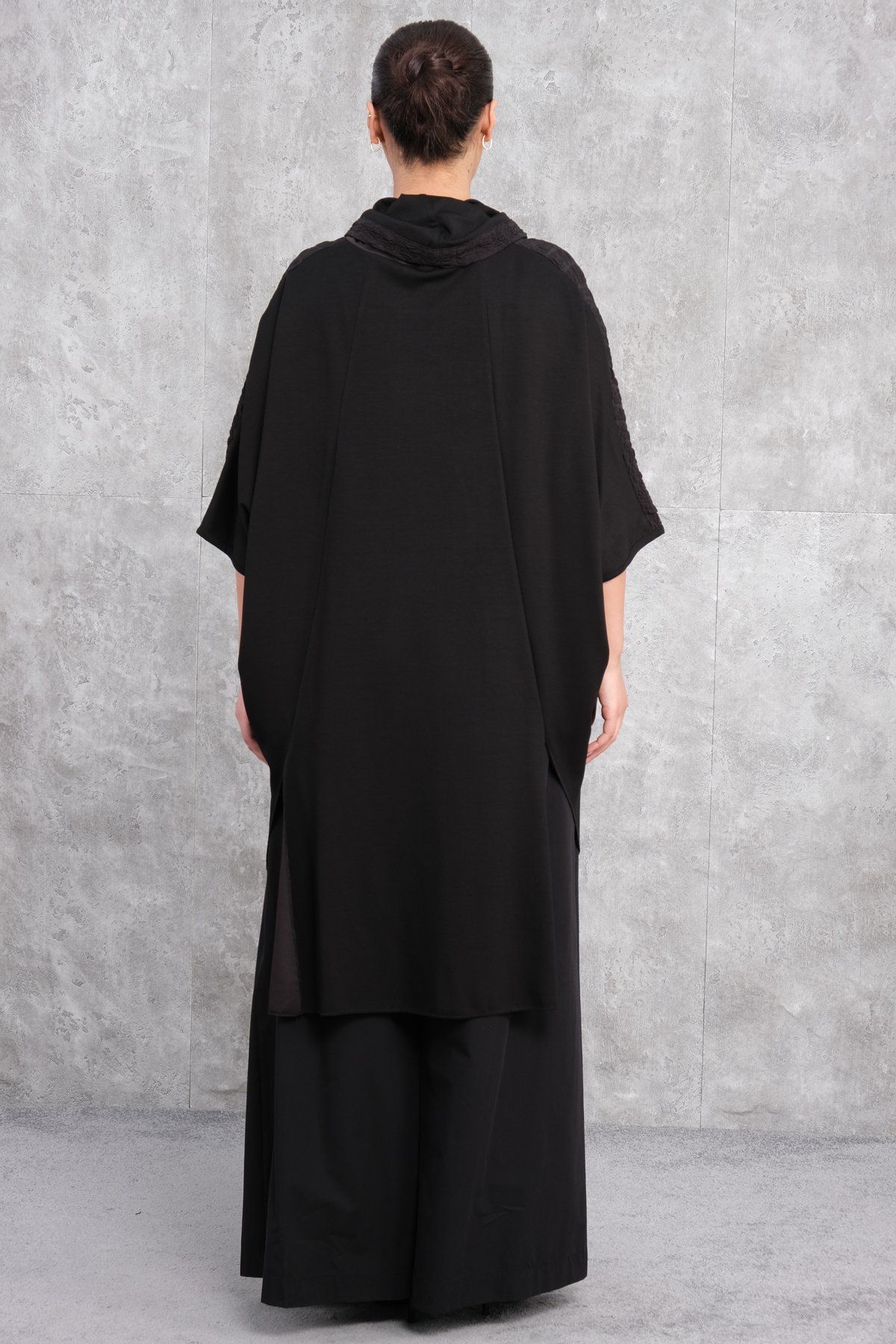 Платье больших размеров-Черный