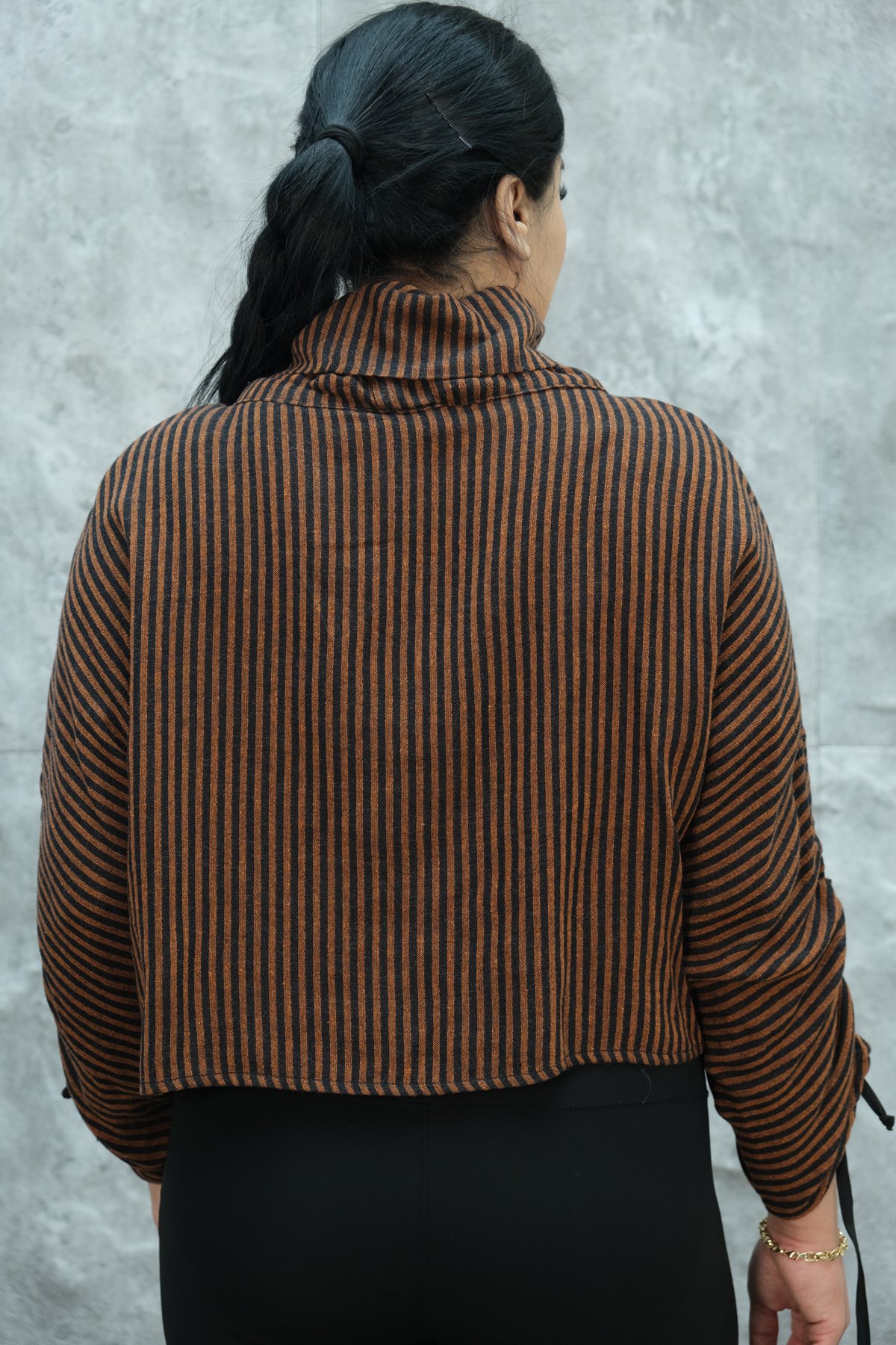 بلوزة مقاس كبير-البرتقالي