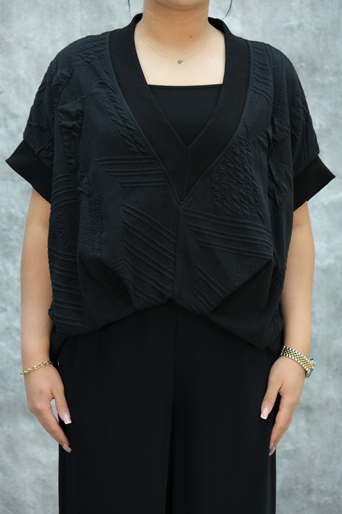 Plus Size Tunic-Black