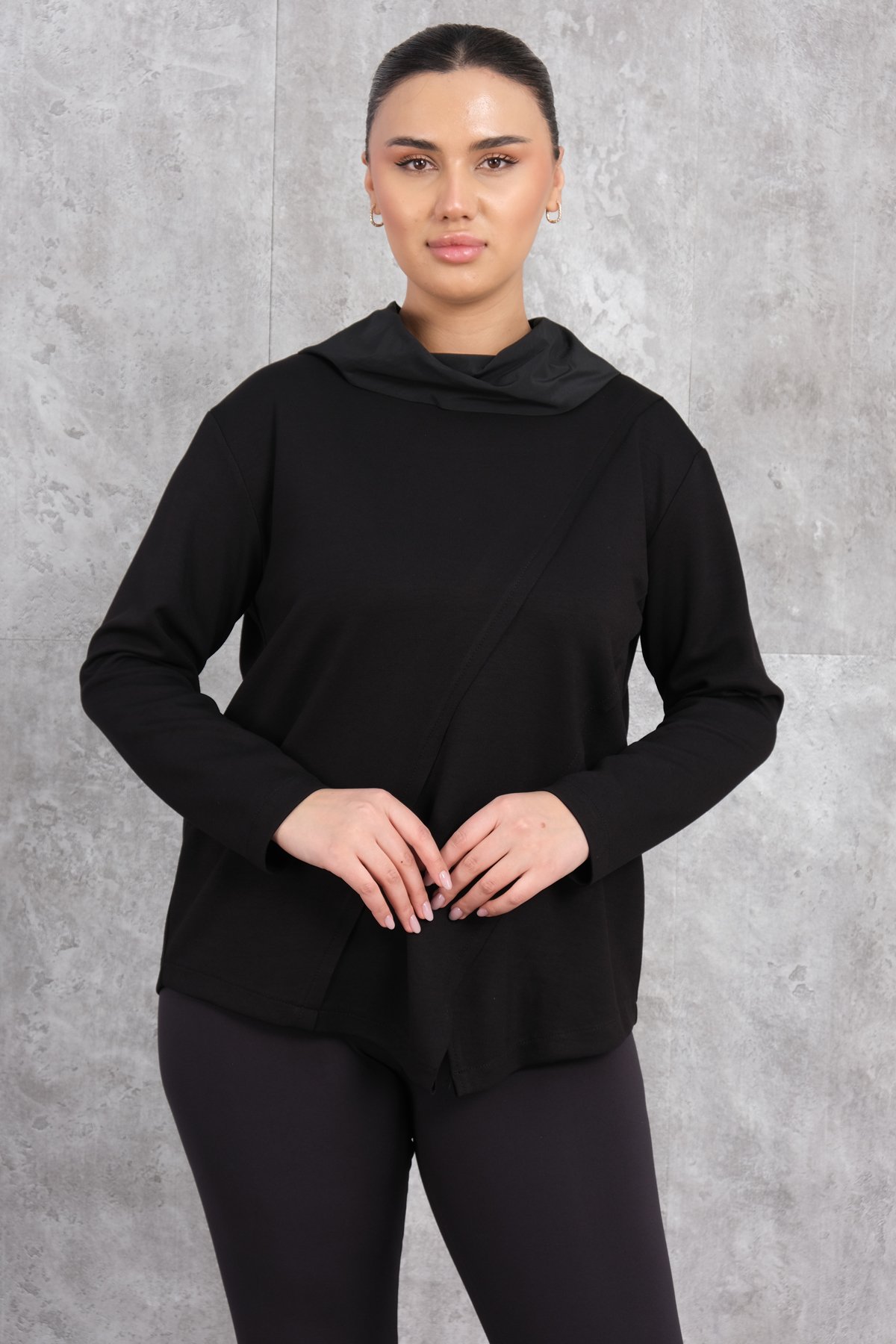 Plus Size Blouse-Black