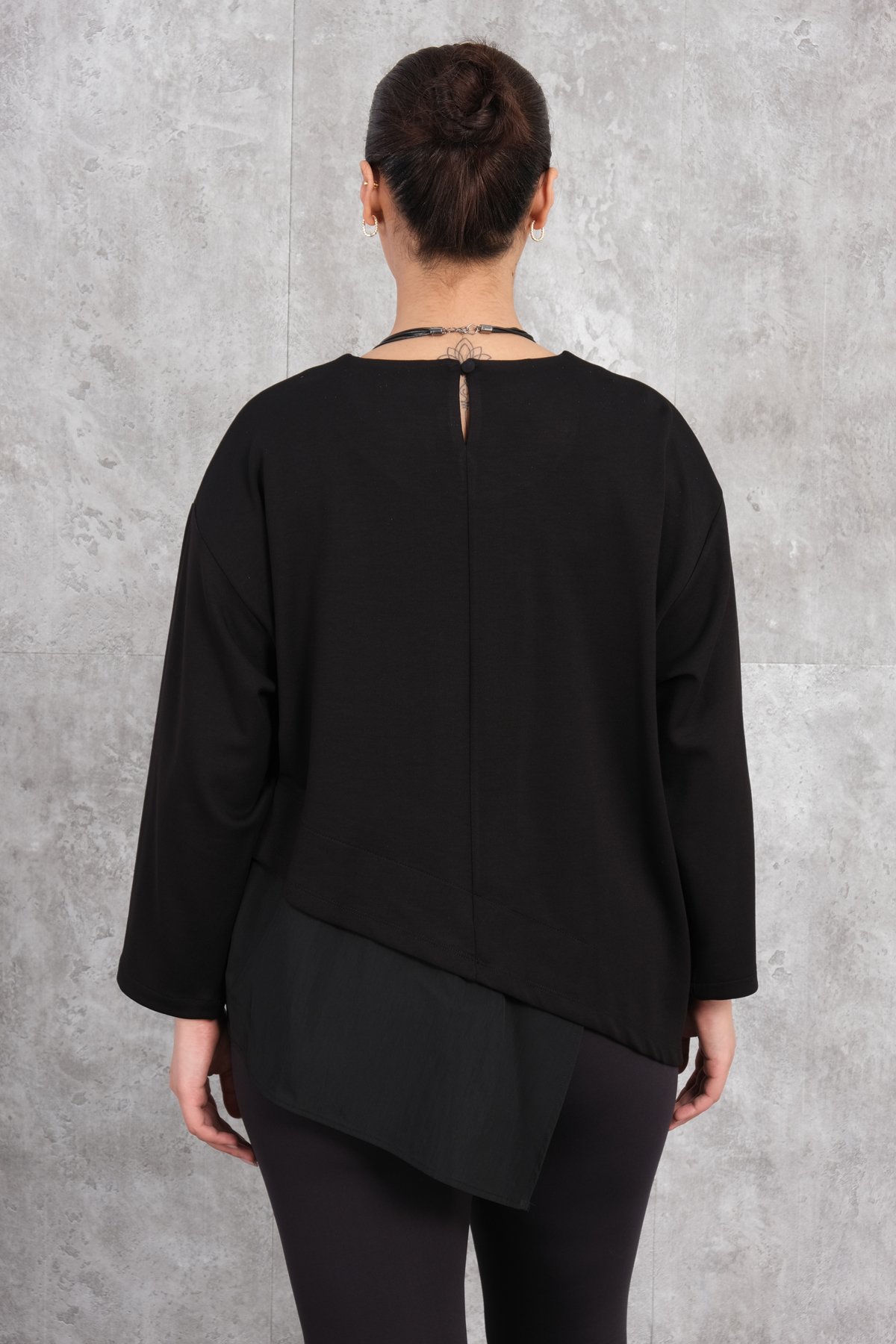 Plus Size Blouse-Black