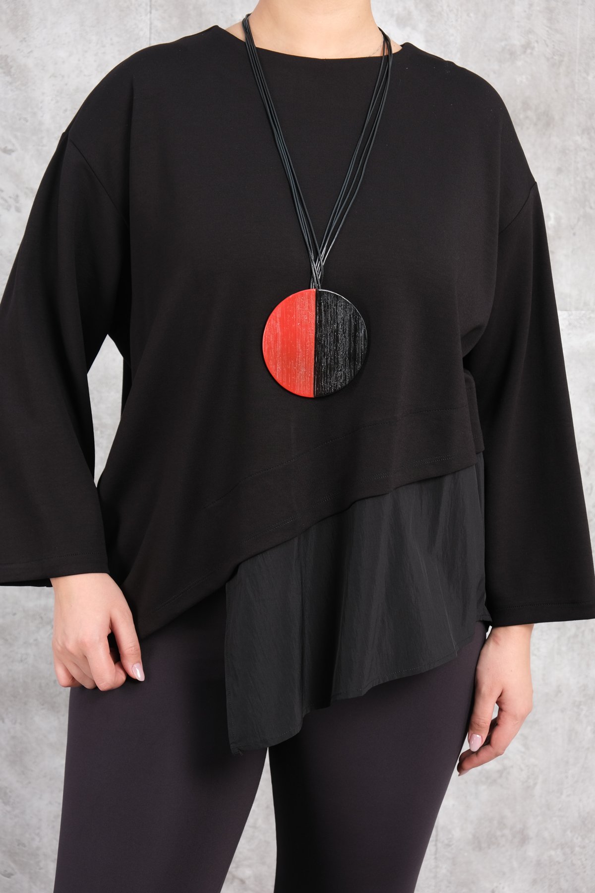 Plus Size Blouse-Black