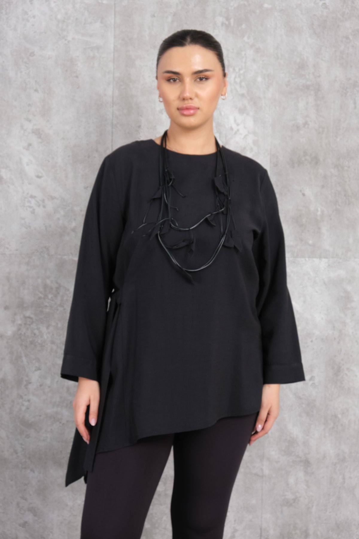 Plus Size Tunic-Black