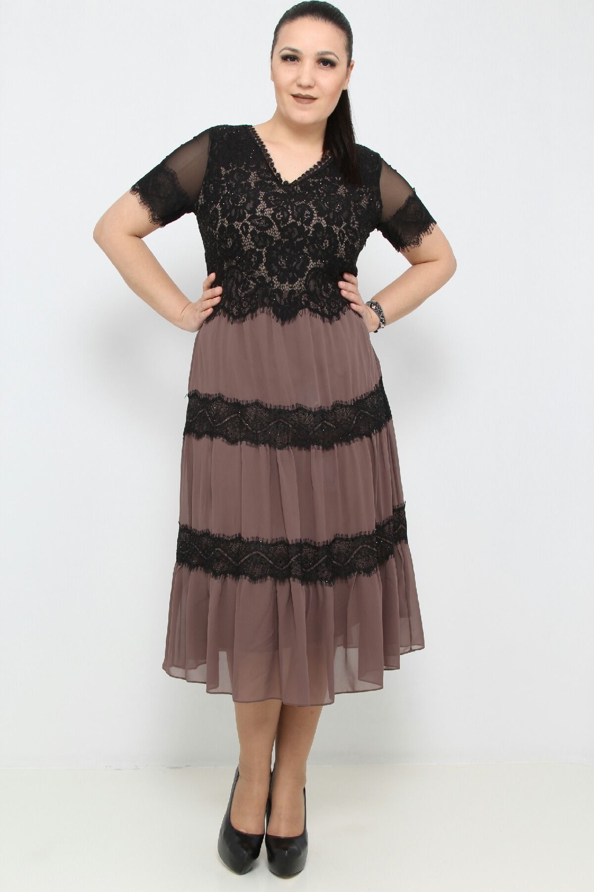 Day Dresses Medium-Brown