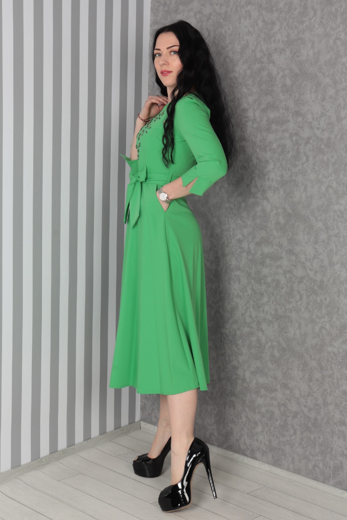 Casual Dresses-Neon Green