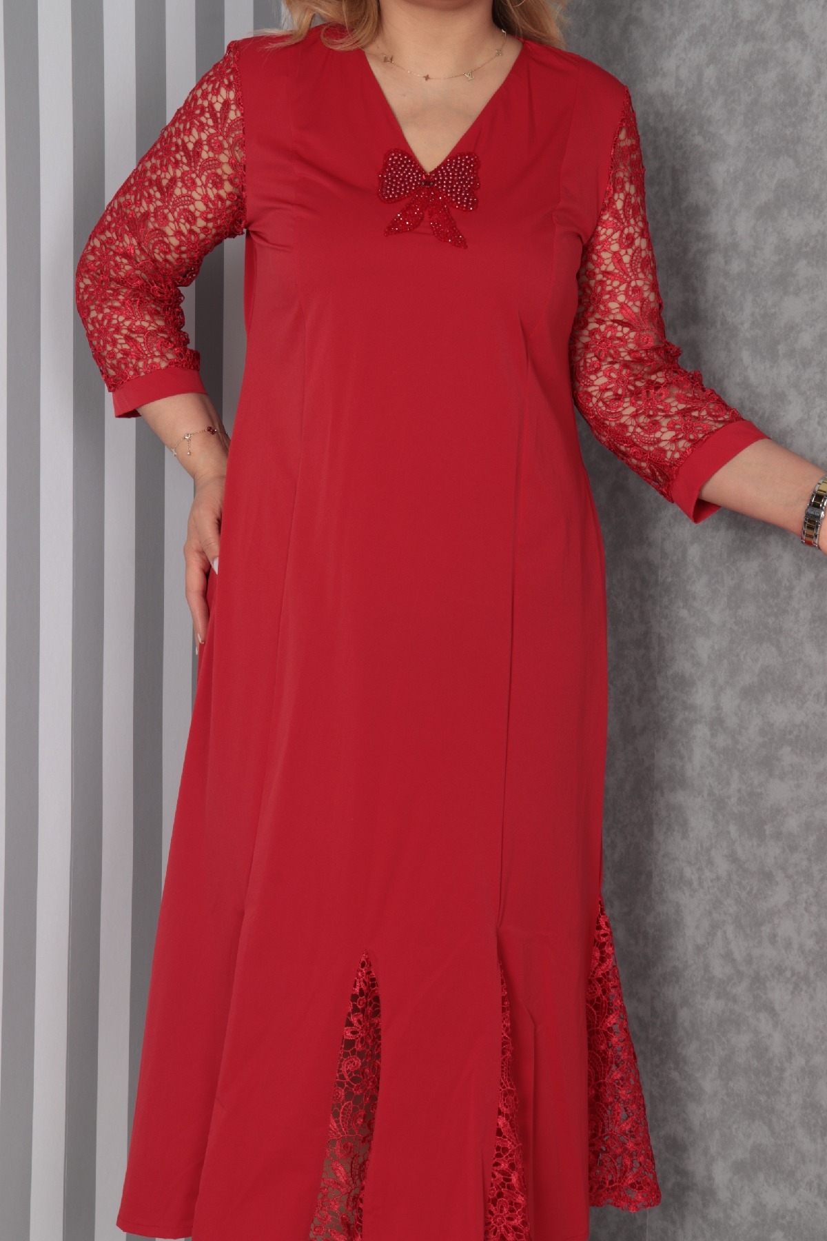 Casual Long Dresses-Red