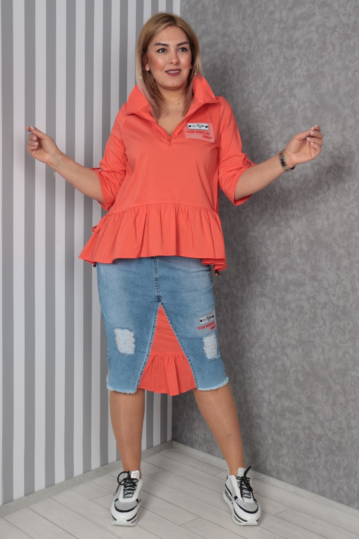 Two-Piece Suit-Coral