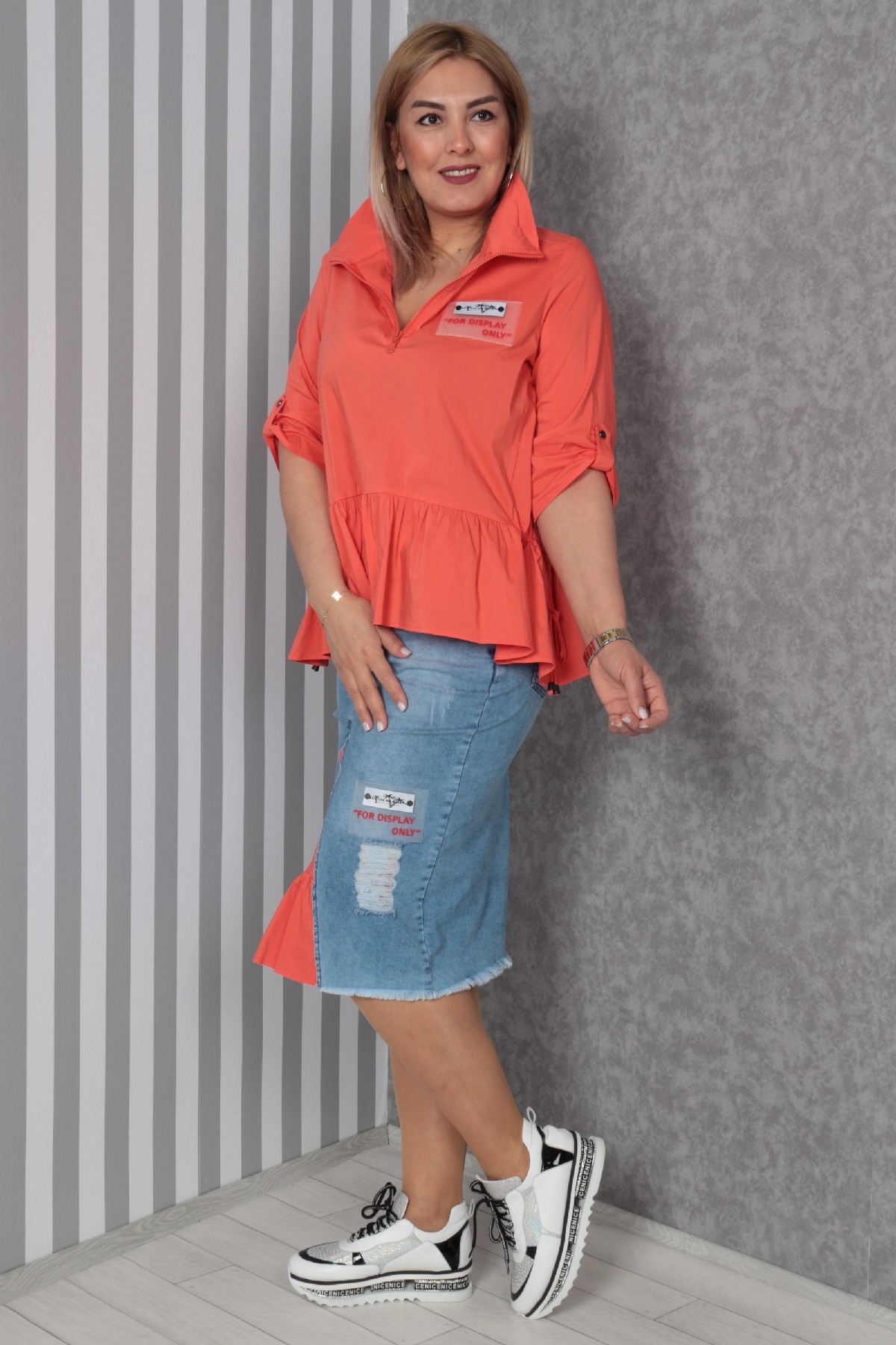 Two-Piece Suit-Coral