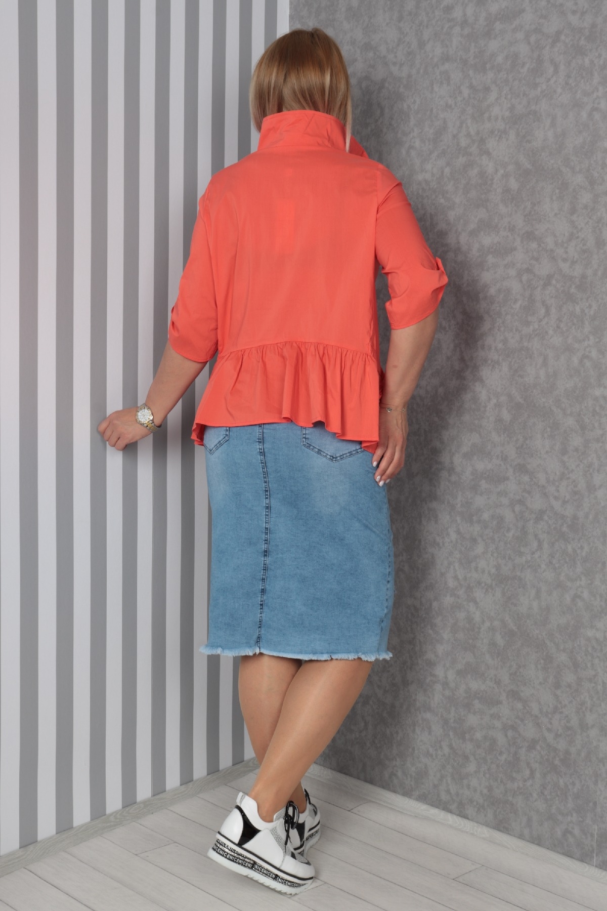Two-Piece Suit-Coral