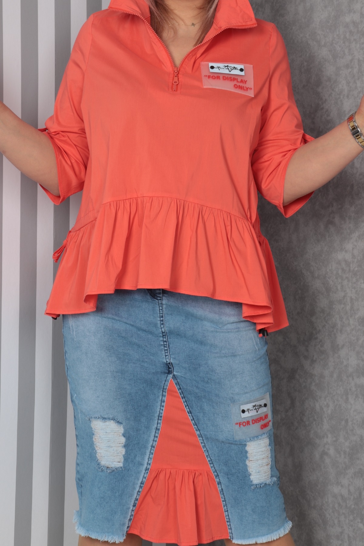 Two-Piece Suit-Coral