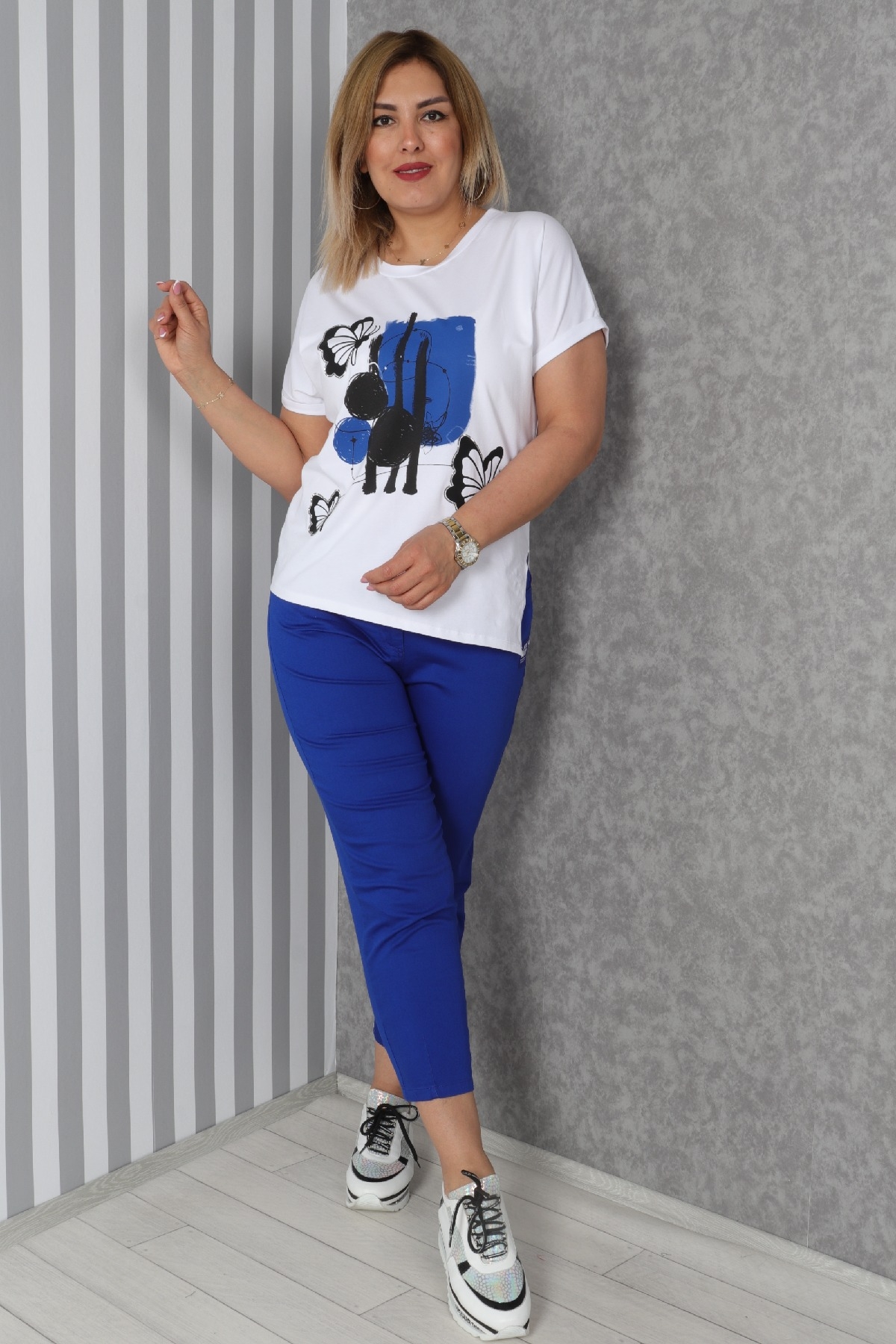 Two-Piece Suit-Bright Blue