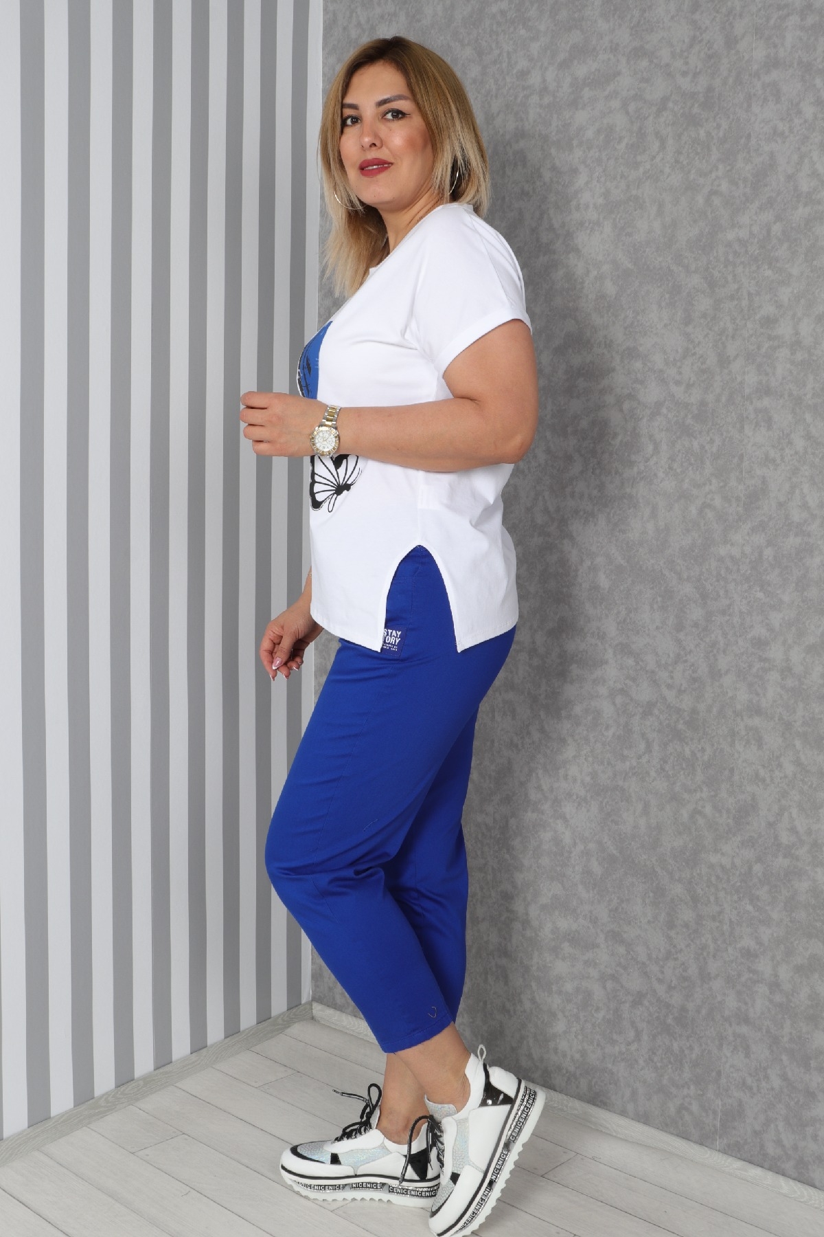 Two-Piece Suit-Bright Blue