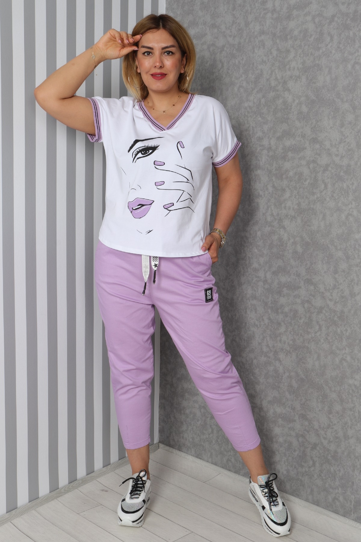 Women's 3 Piece Suits-Lilac