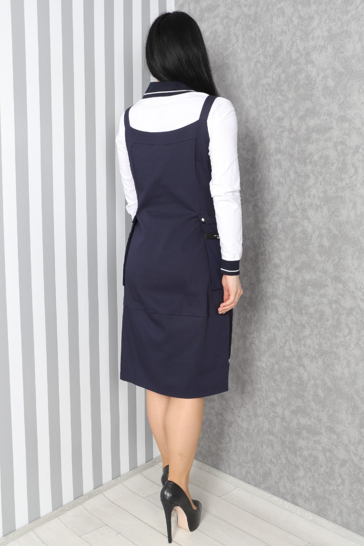 Casual Dresses-Dark Blue