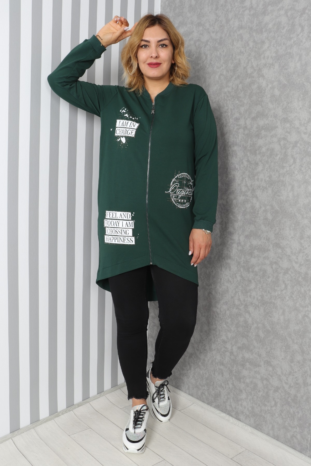 Casual Short Dresses-Green