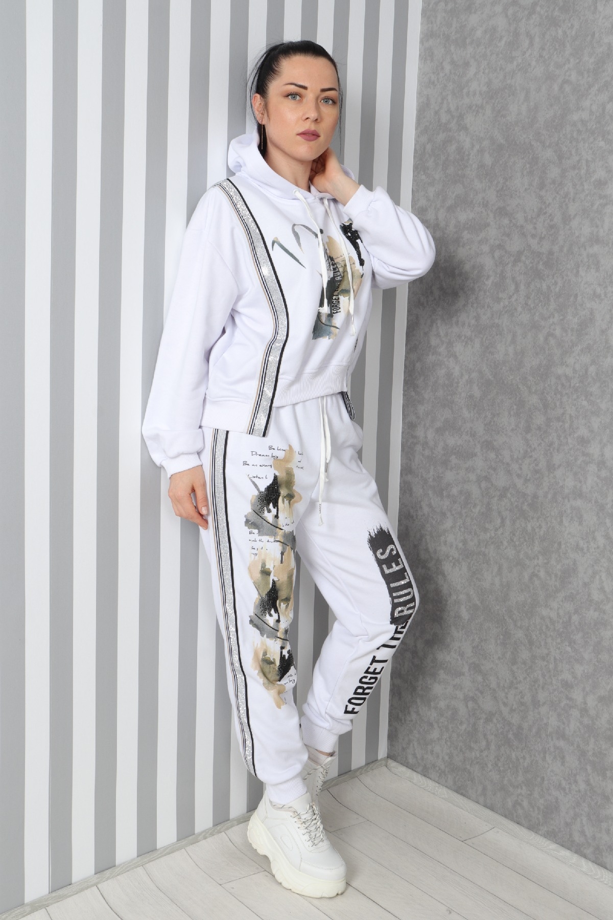 Two-Piece Suit-White