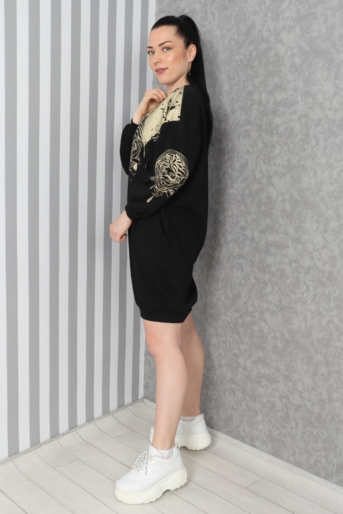 Casual Dresses-Black