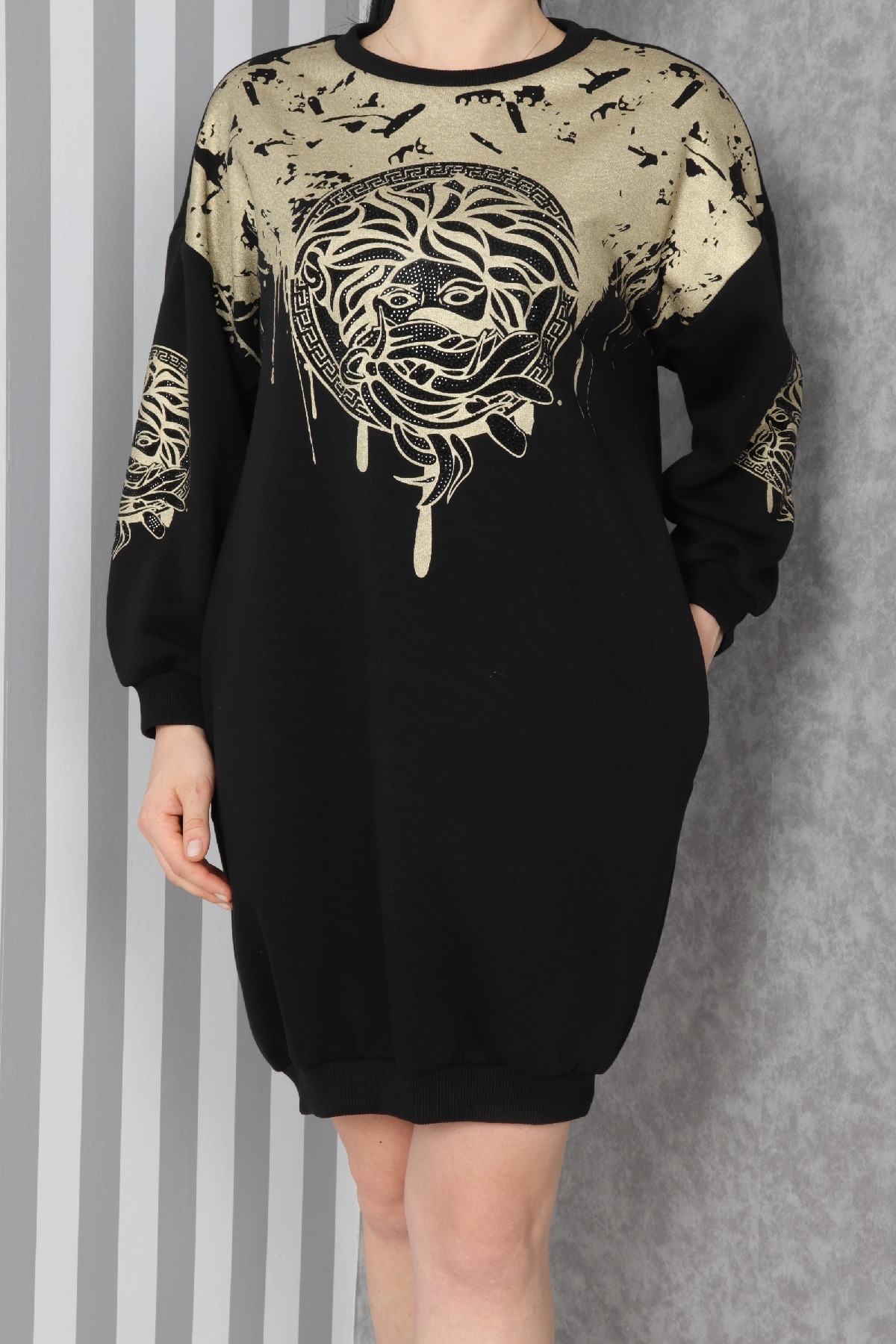 Casual Dresses-Black