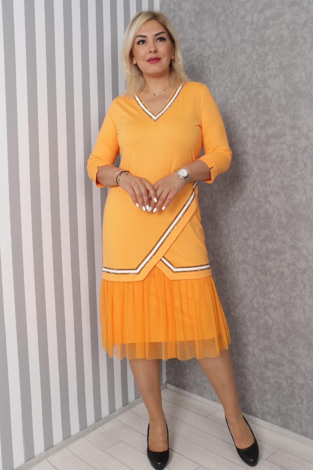 Casual Dresses-Yellow