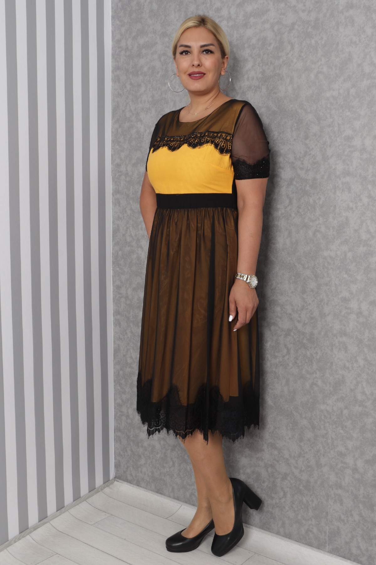 Evening Dress-Yellow