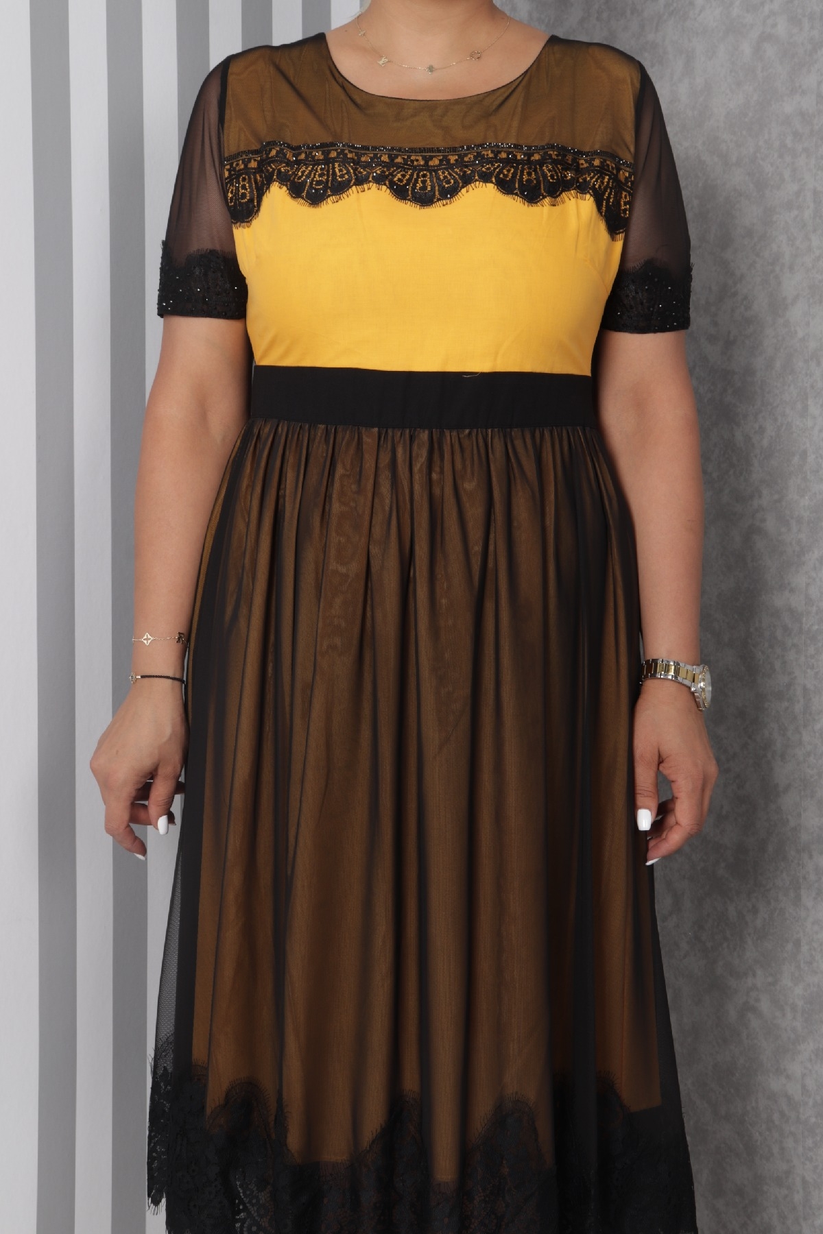 Evening Dress-Yellow