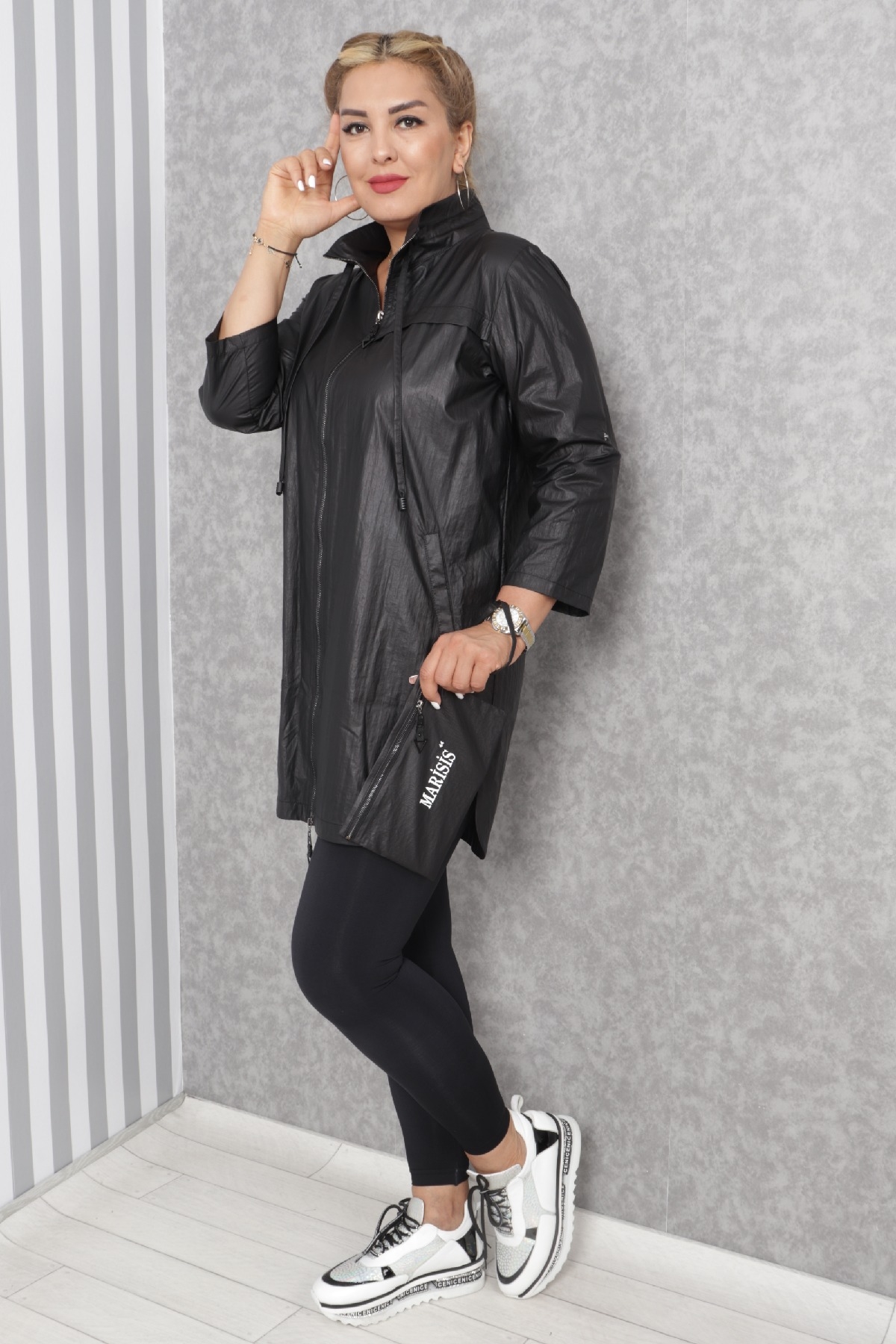 Trench Coats-Black
