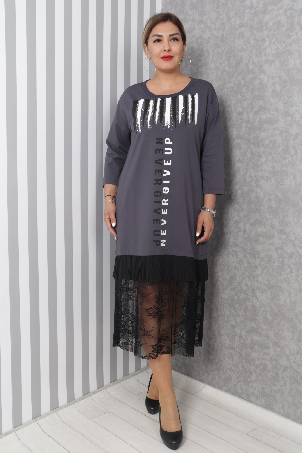Casual Dresses-Grey