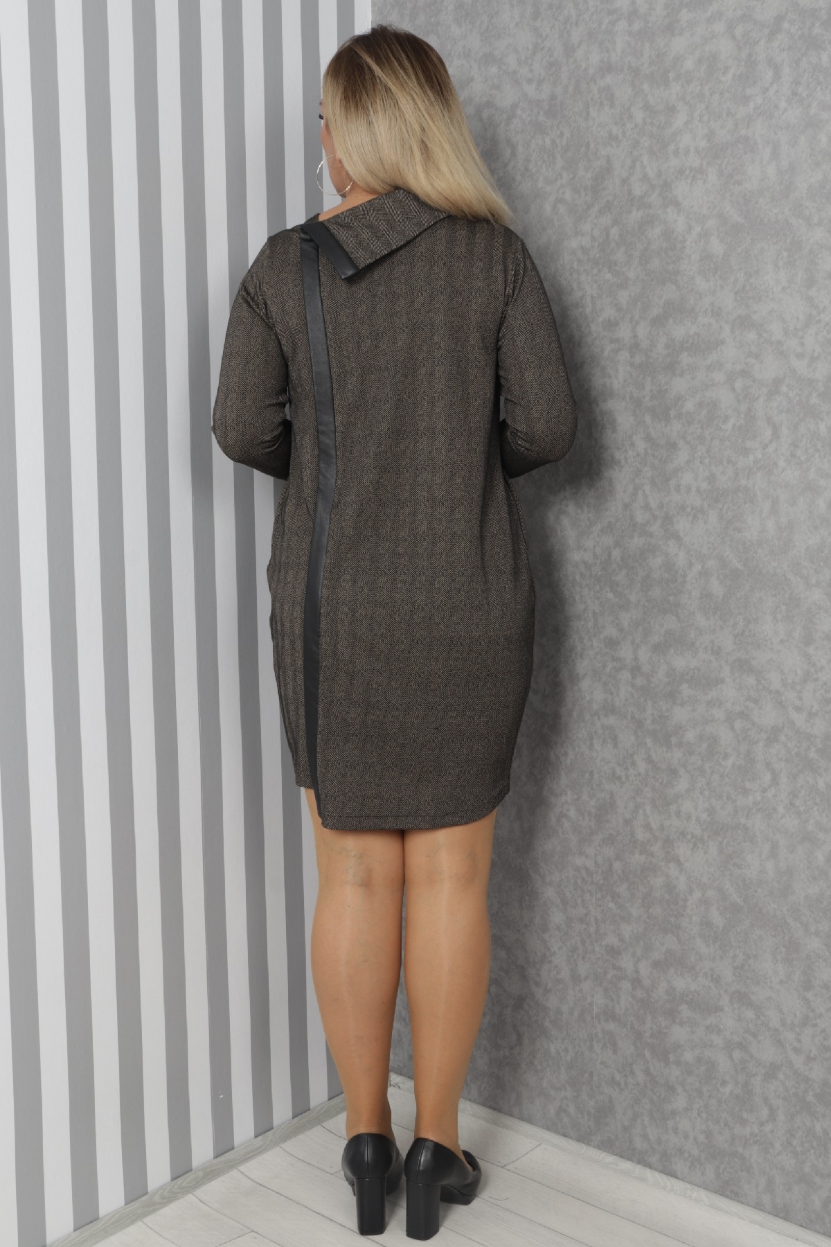 Casual Dresses-Brown