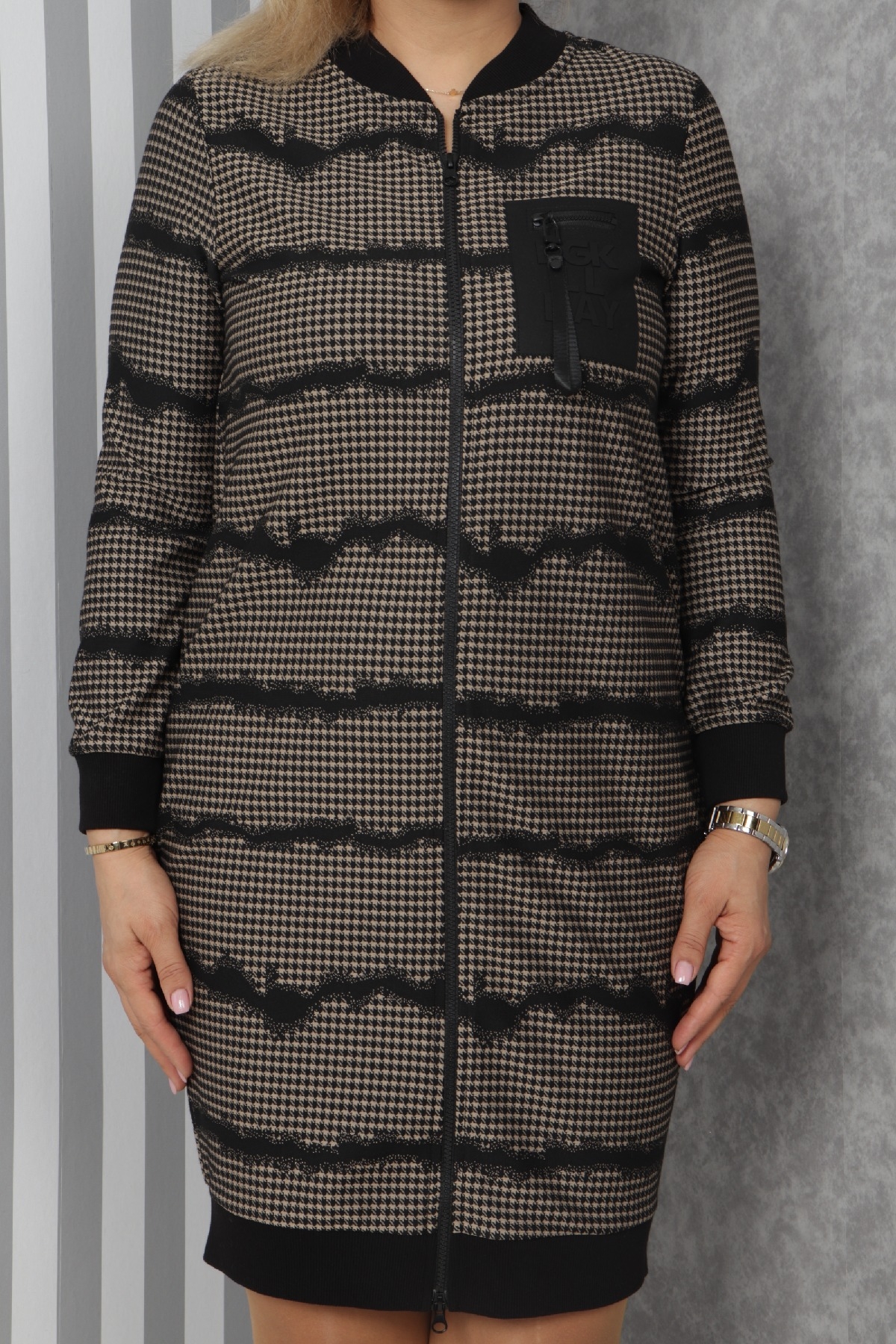Casual Dresses-Brown
