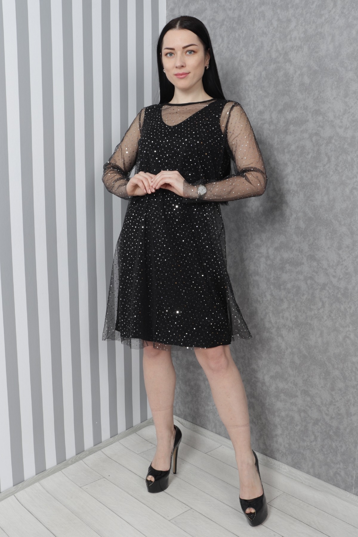 Casual Dresses-Black