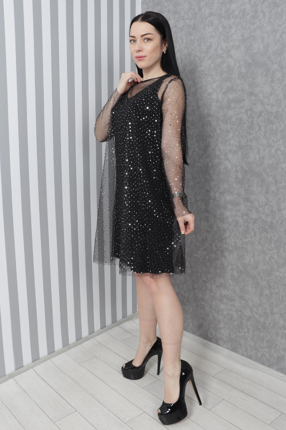 Casual Dresses-Black