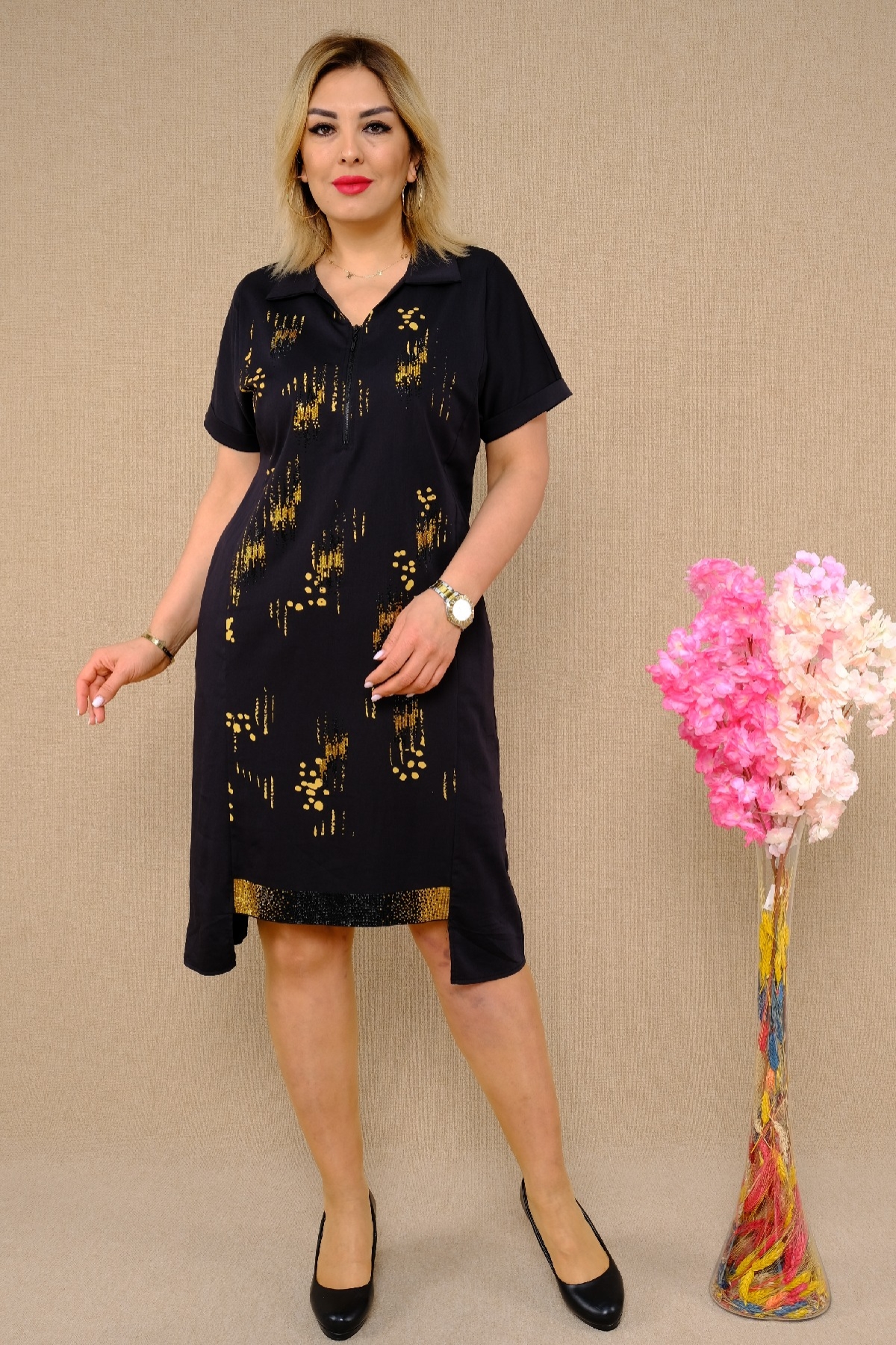 Casual Dresses-Yellow