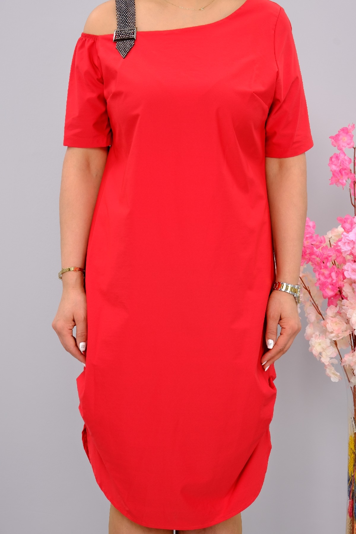 Casual Dresses-Red