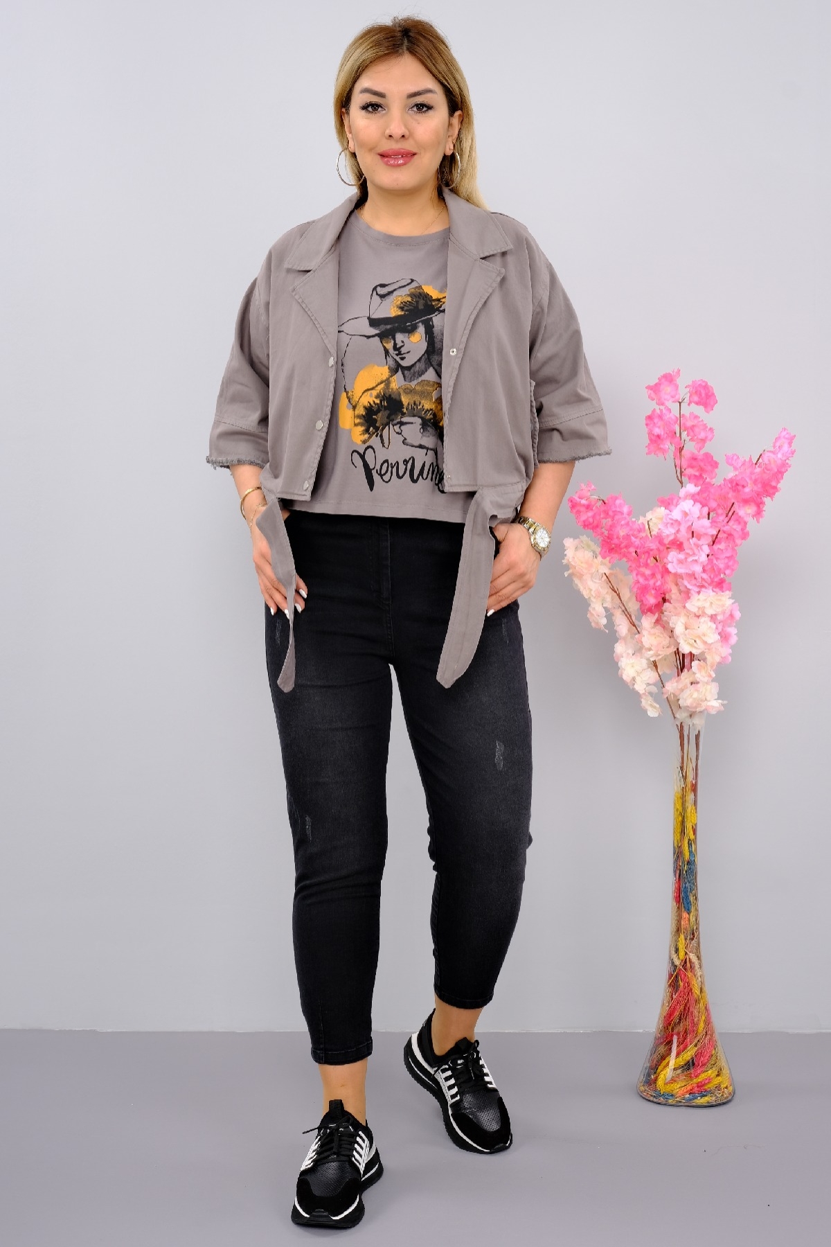 Women's 3 Piece Suits-Mink