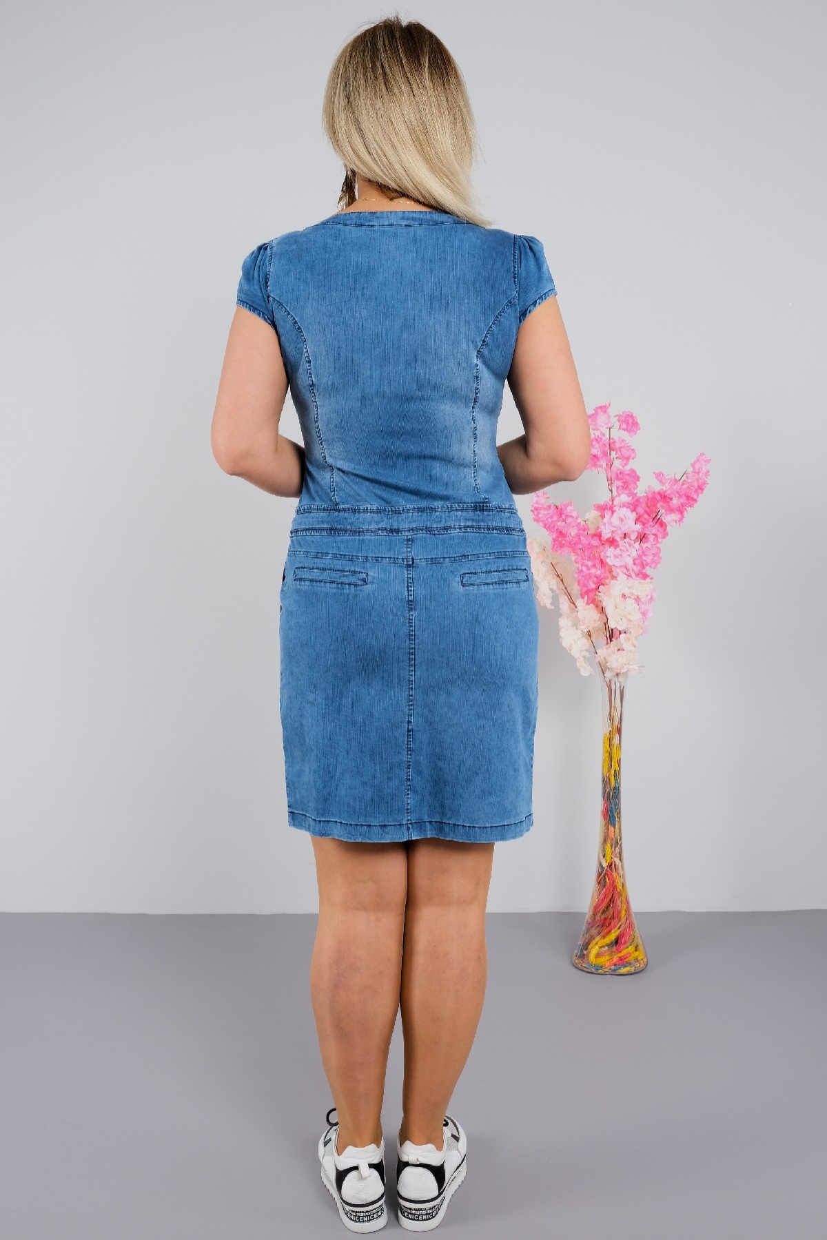 Casual Dresses-Blue