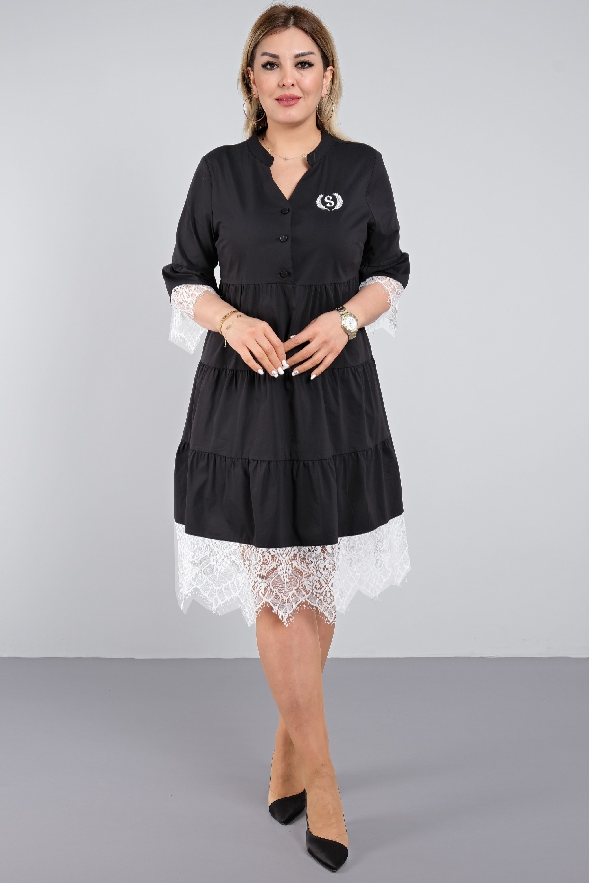 Casual Dresses-Black