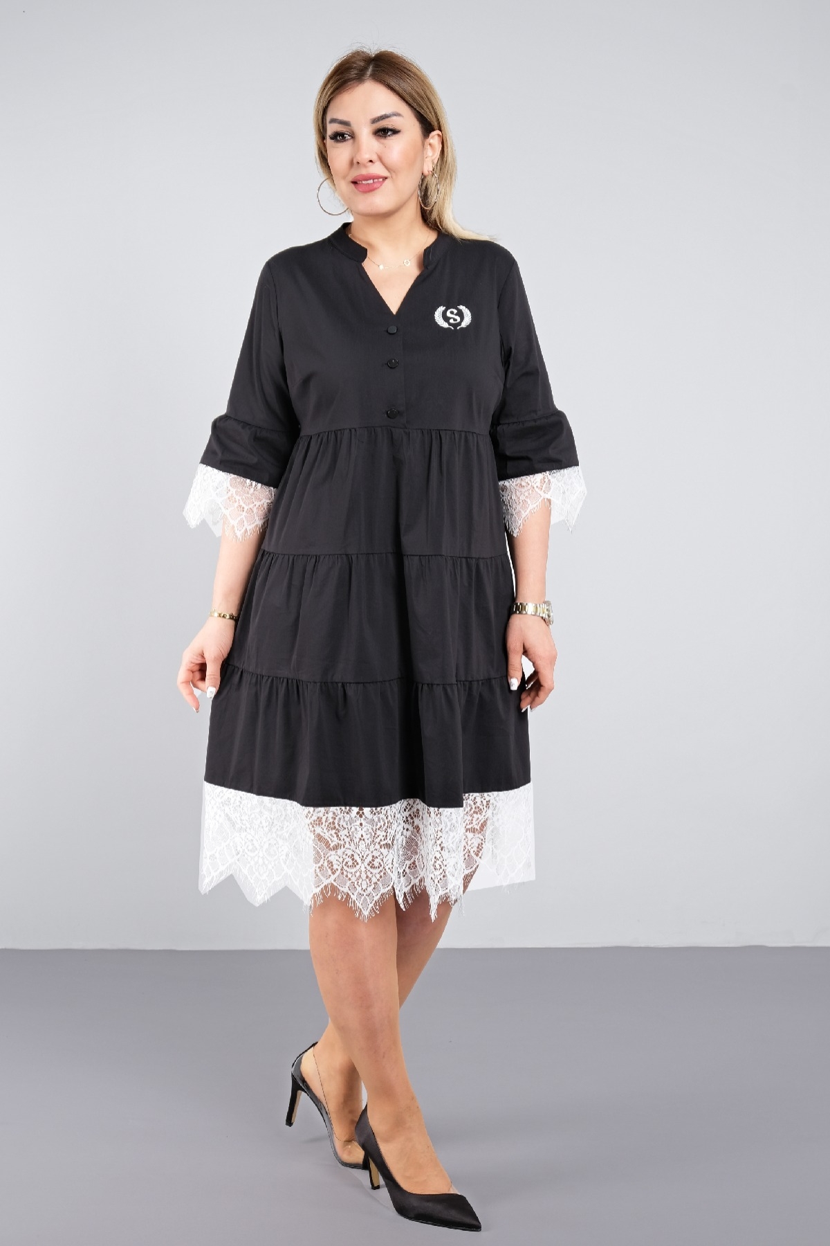 Casual Dresses-Black