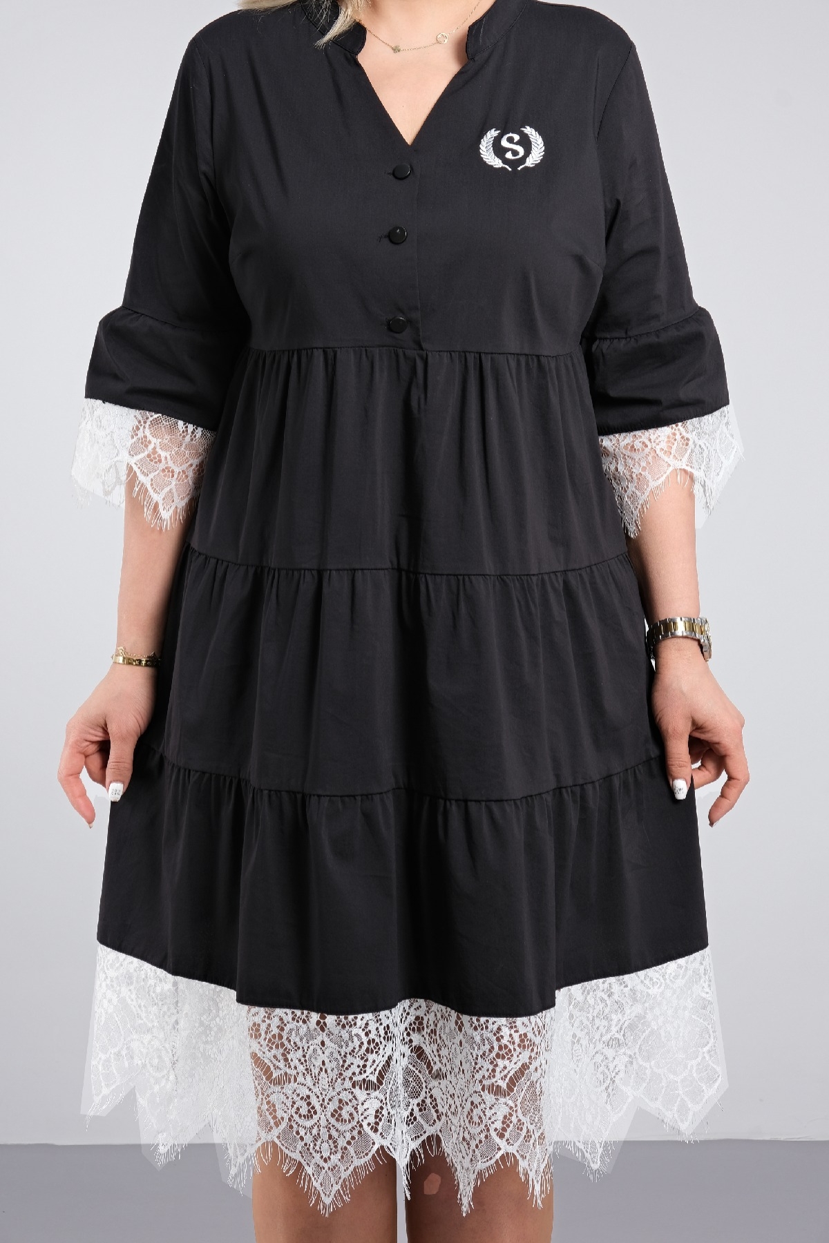 Casual Dresses-Black