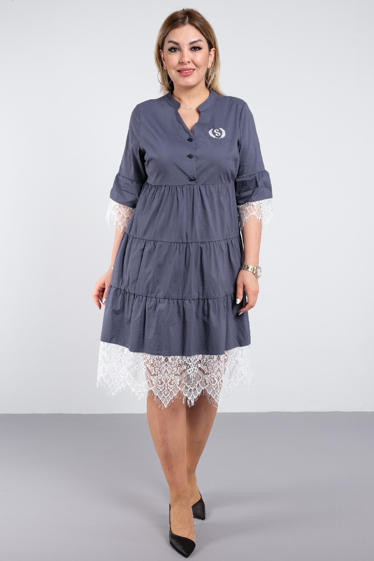 Casual Dresses-Grey