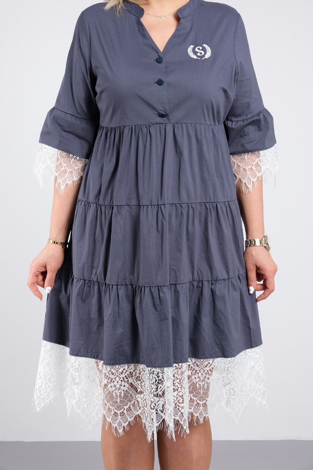 Casual Dresses-Grey