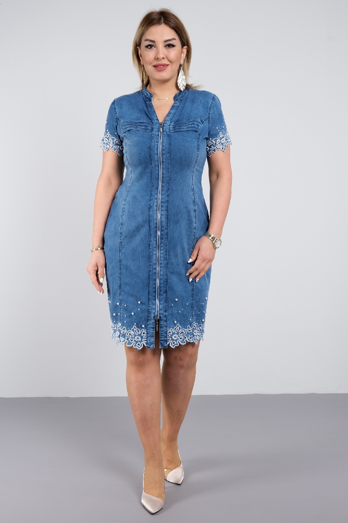 Casual Dresses-Blue