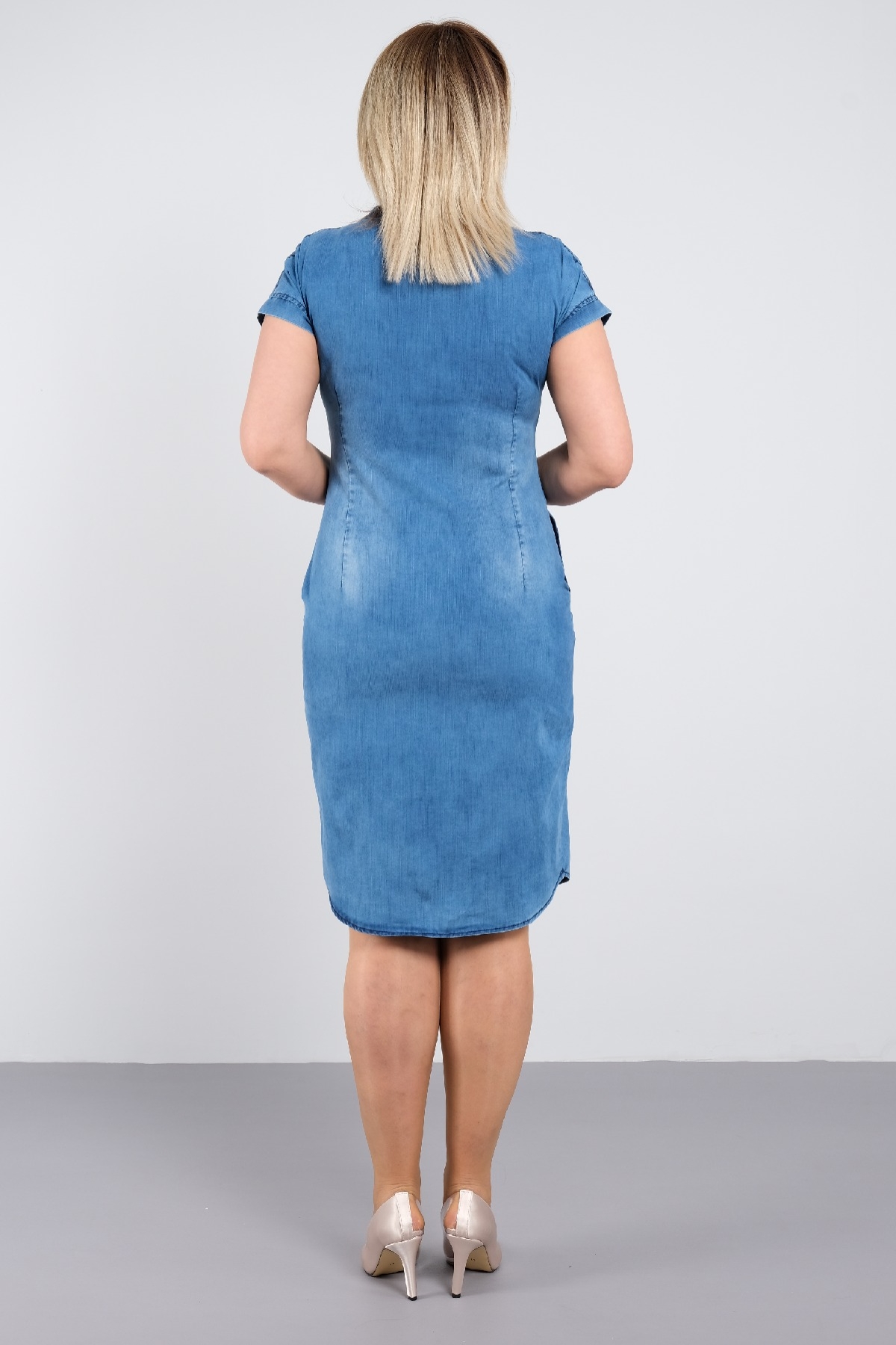 Casual Dresses-Blue