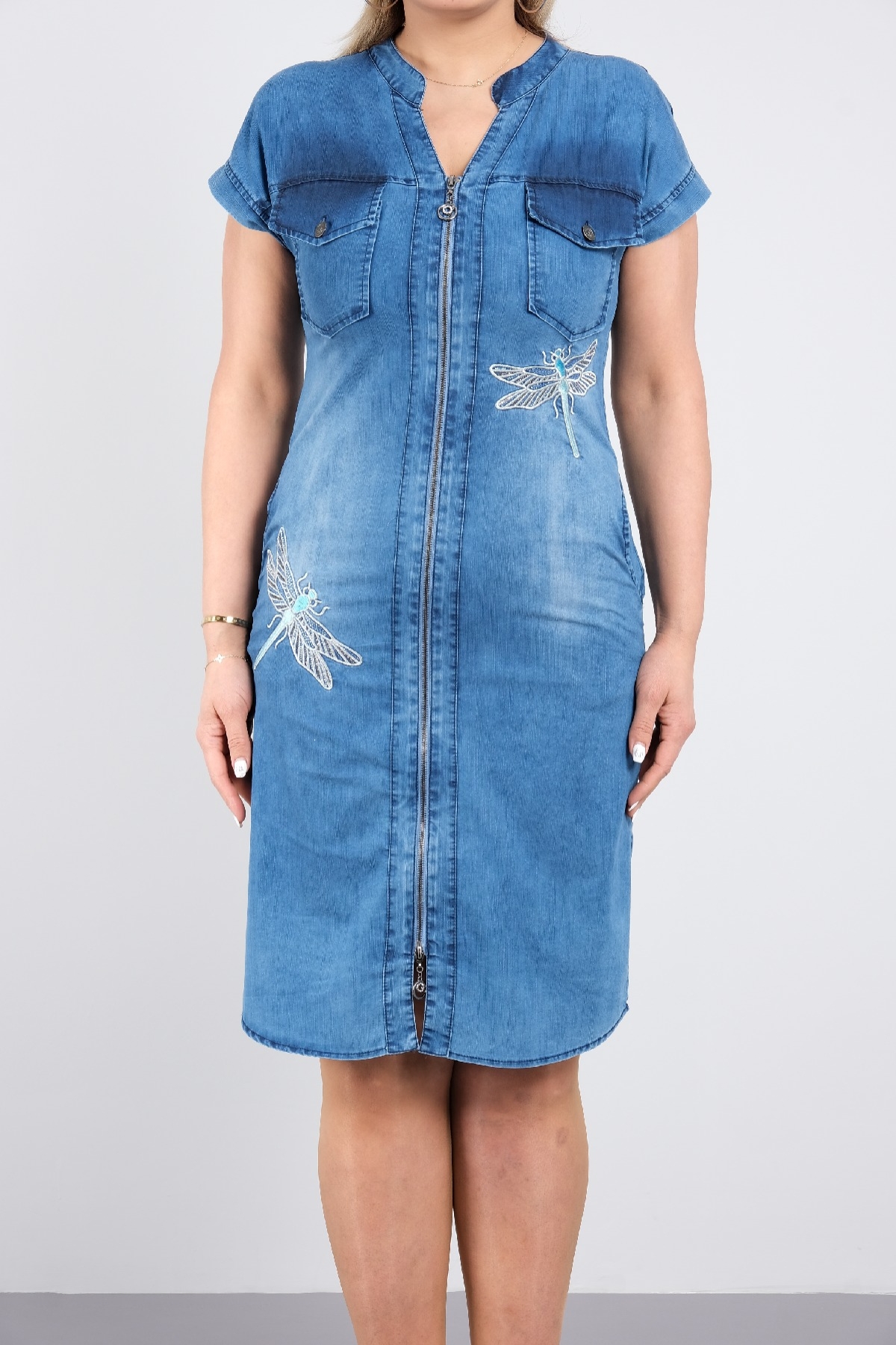 Casual Dresses-Blue