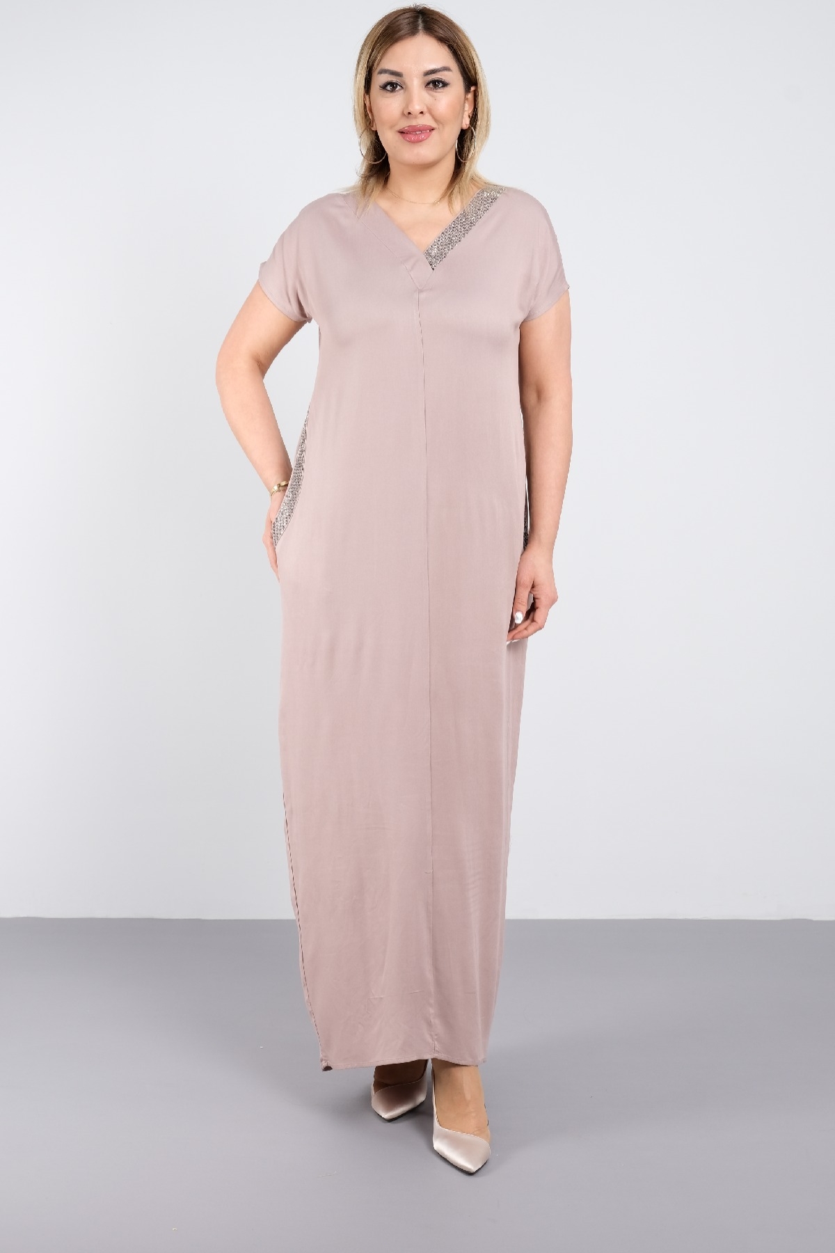 Casual Dresses-Mink