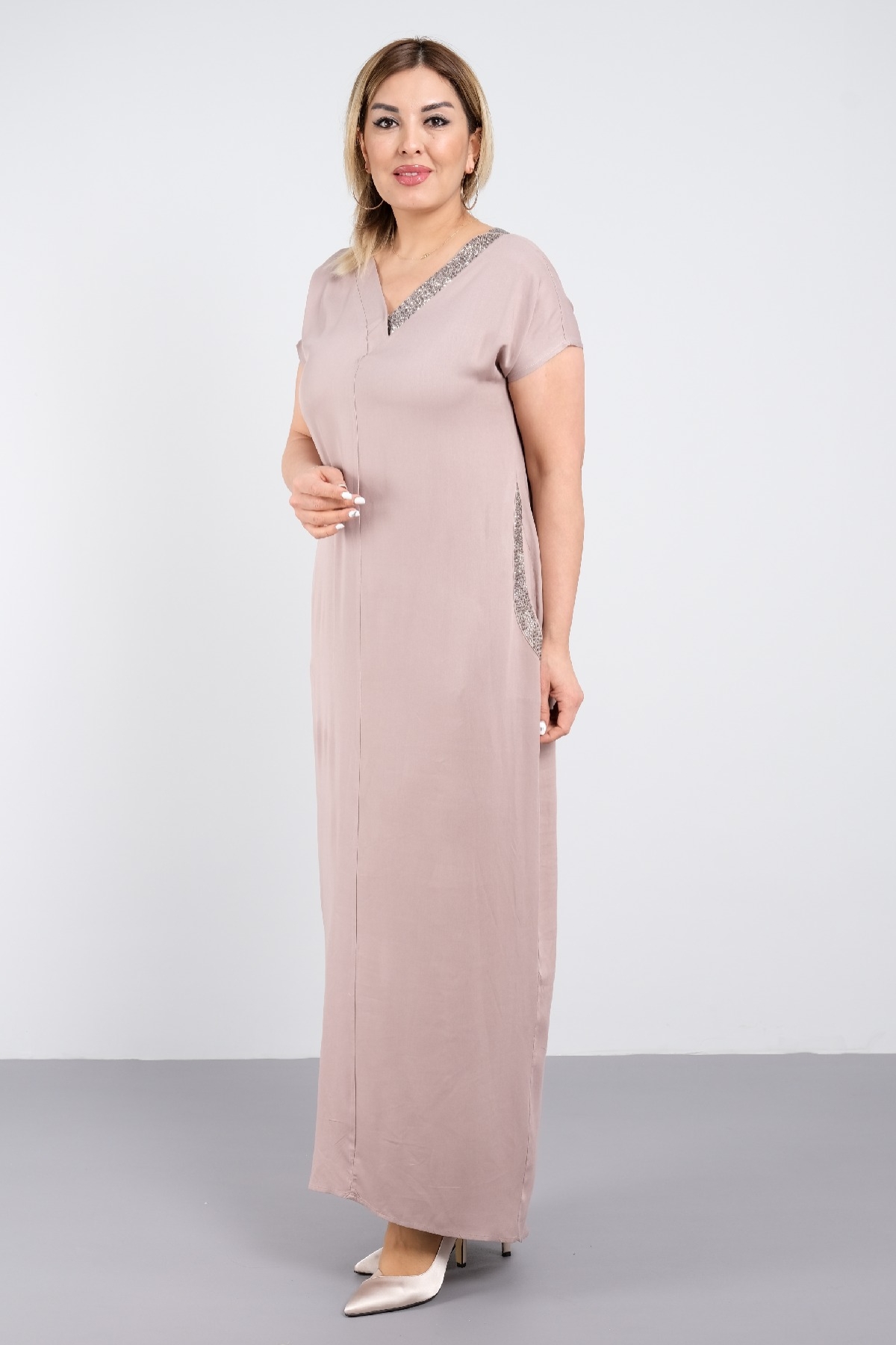 Casual Dresses-Mink
