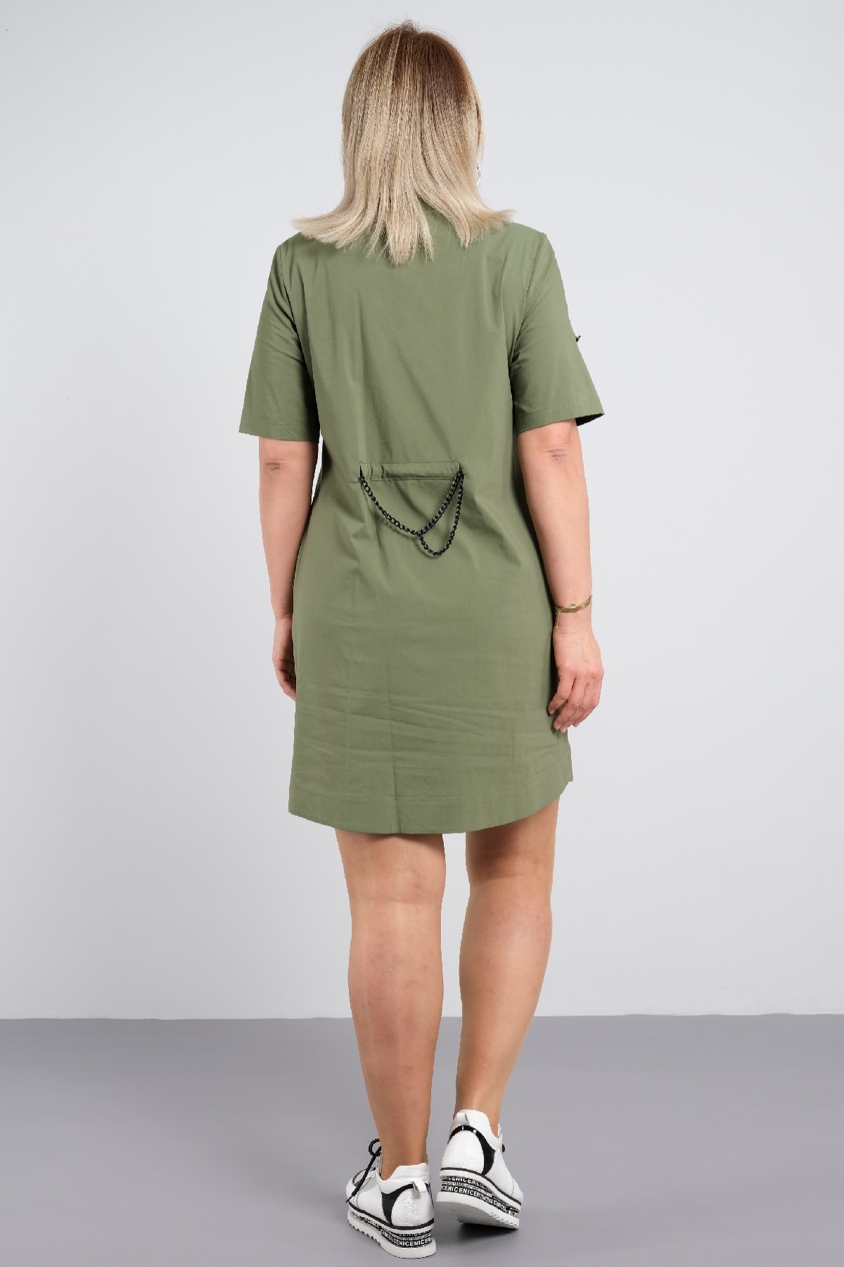 Casual Dresses-Khaki